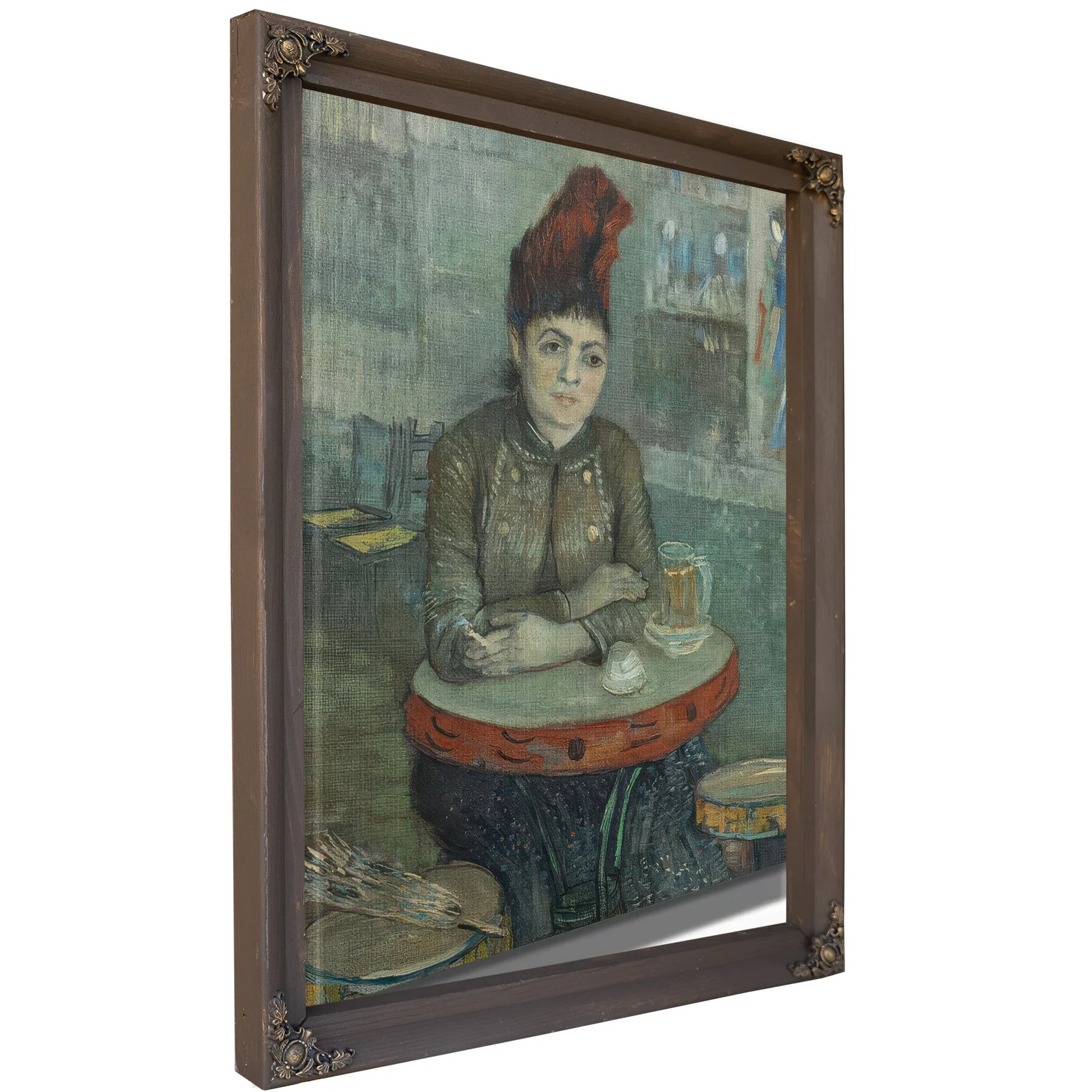 In The Cafe Agostina Segatori In Le Tambourin By Vincent Van Gogh Fine Art Print