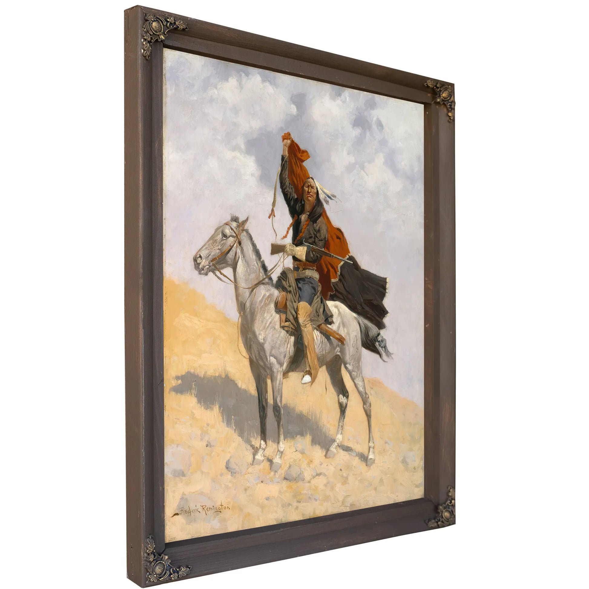 The Blanket Signal C by Frederic Remington