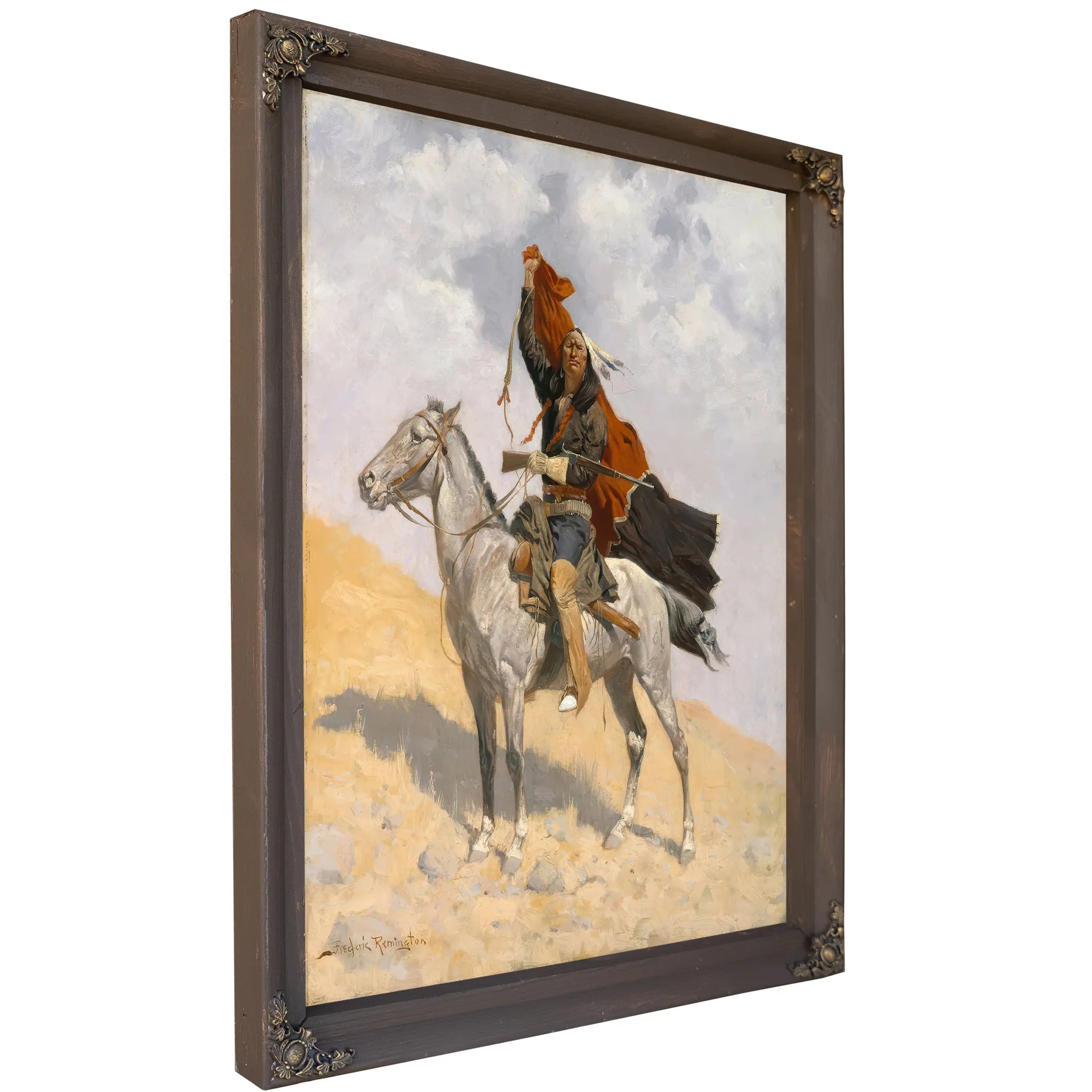 The Blanket Signal C by Frederic Remington