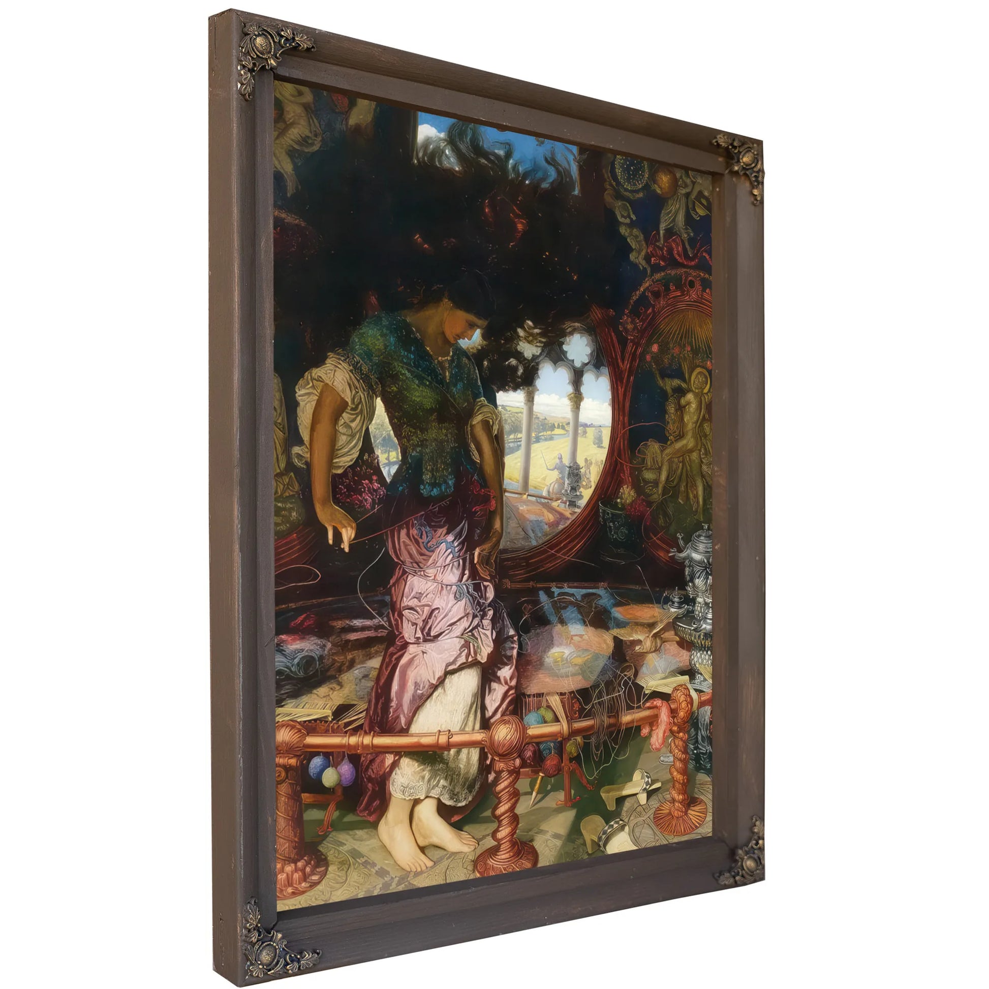 The Lady Of Shalott By William Holman Hunt Fine Art Print