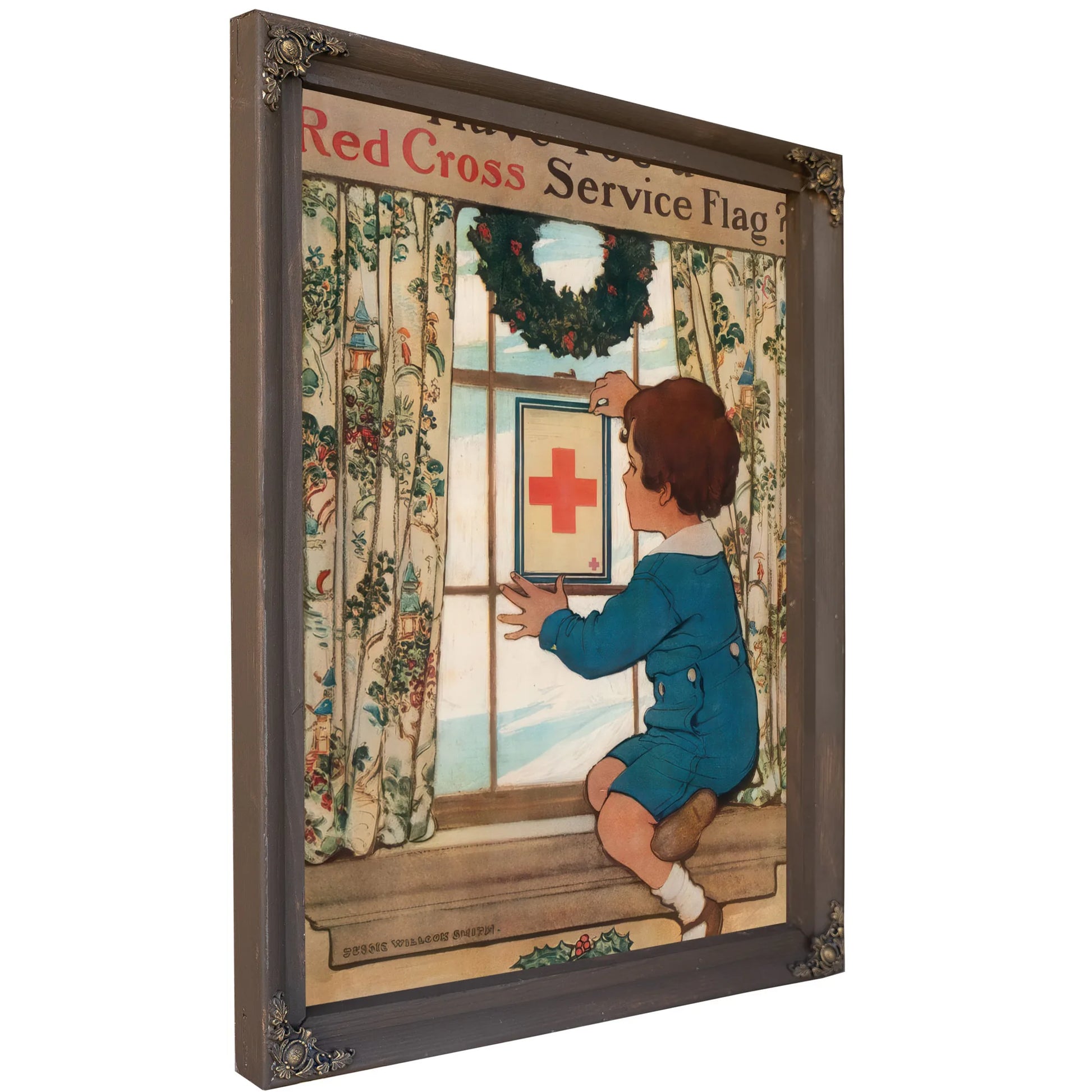 Have You A Red Cross Service Flag by Jessie Willcox Smith Fine Art Print