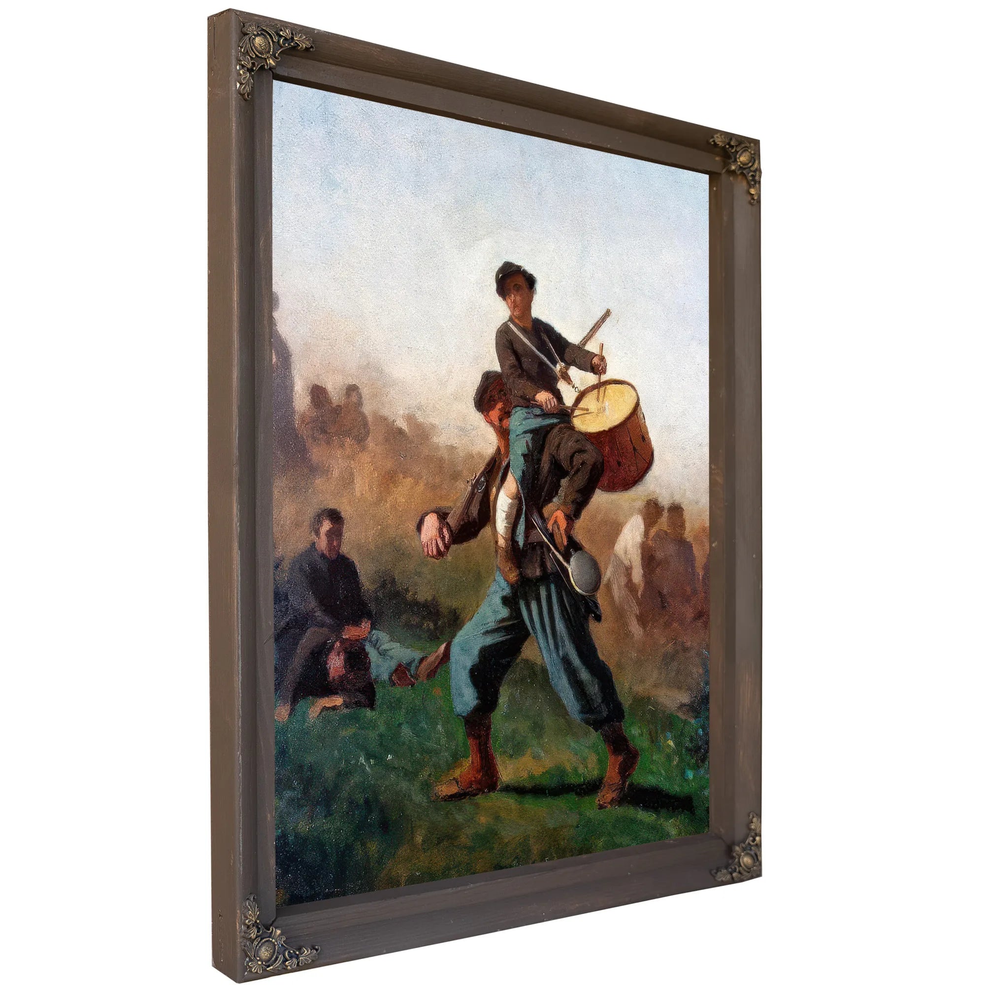 Study For The Wounded Drummer Boy By Eastman Johnson Fine Art Print