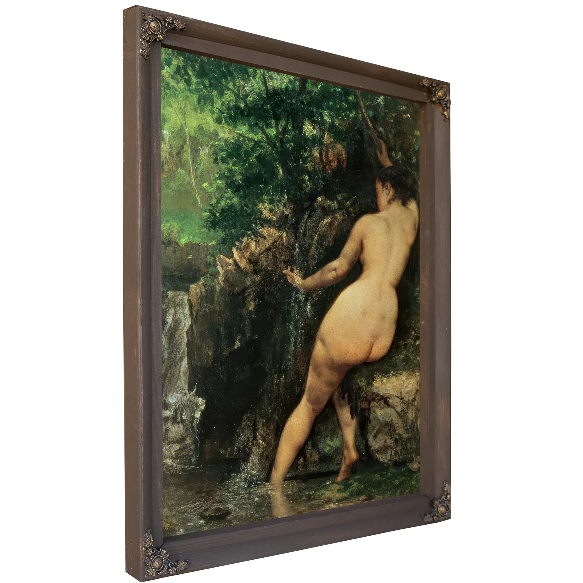 The Source Or Bather At The Source By Jean Desire Gustave Courbet Fine Art Print
