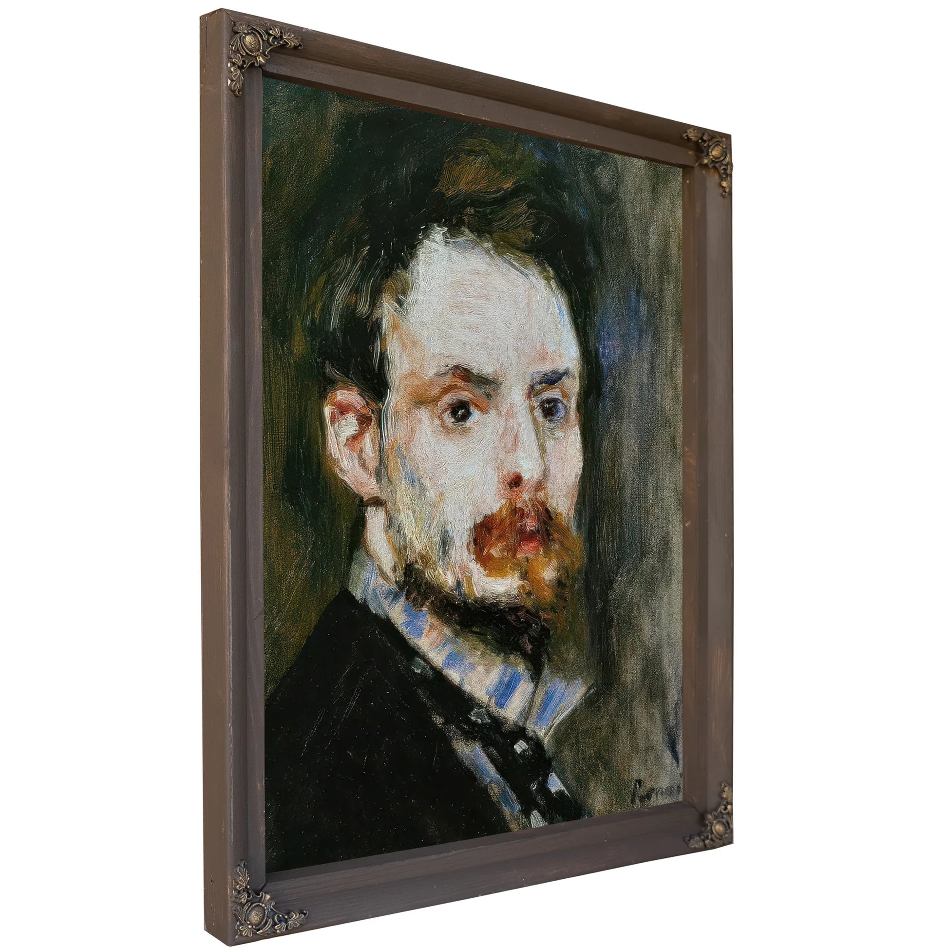 Autoportrait 1875 By Pierre Auguste Renoir Fine Art Print