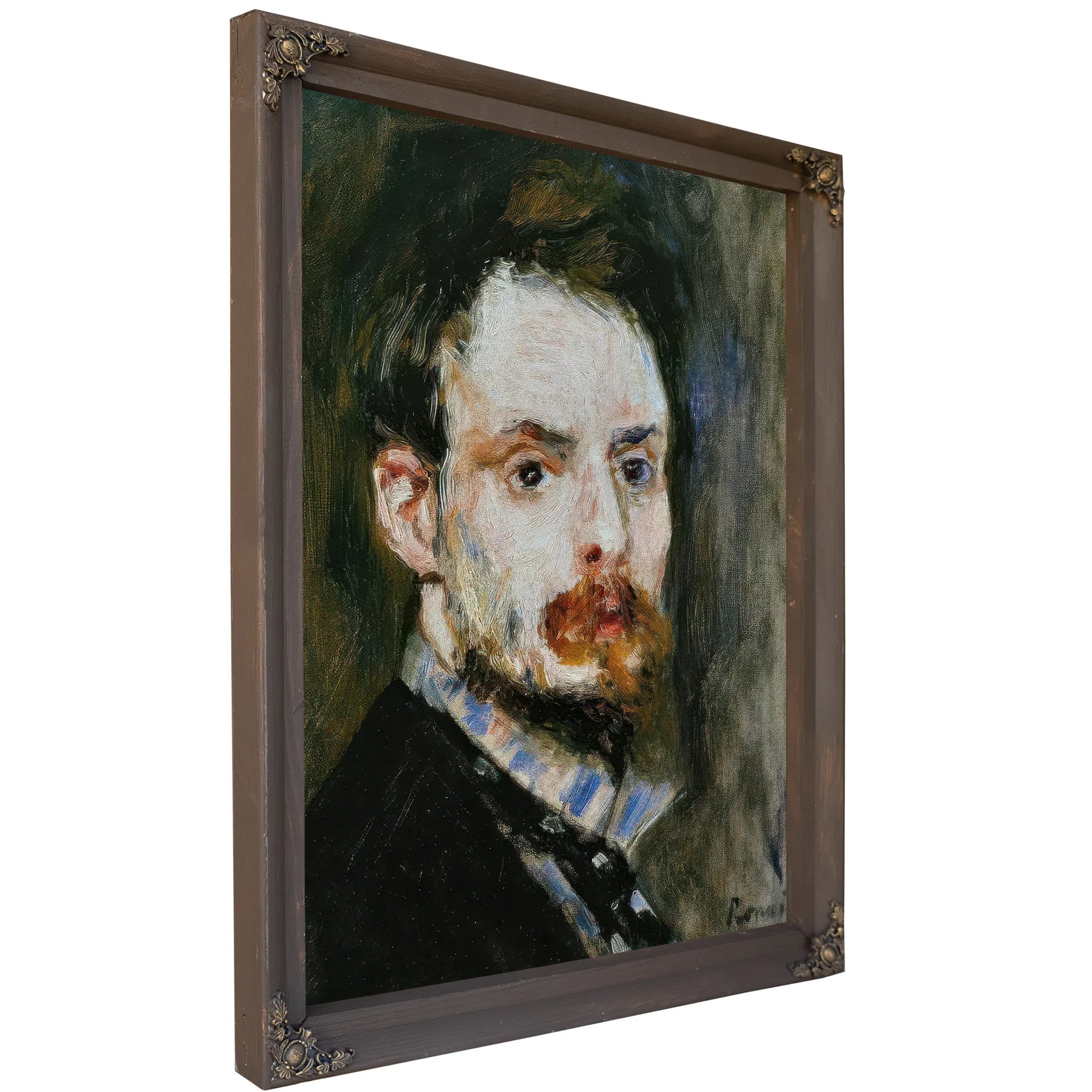 Autoportrait 1875 By Pierre Auguste Renoir Fine Art Print