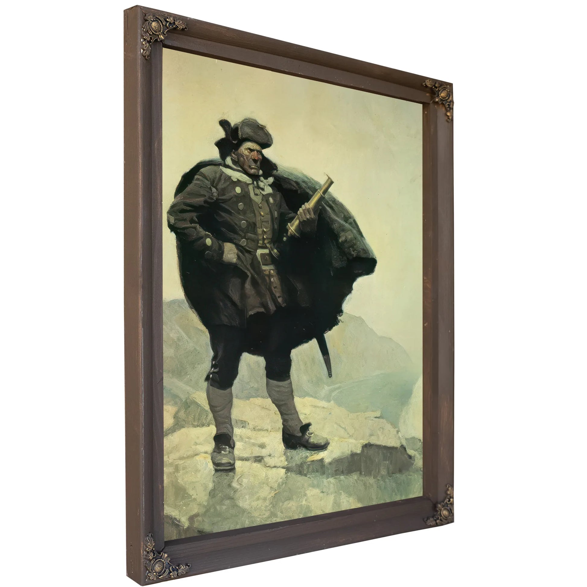 Captain Bill Bones By NC Wyeth Fine Art Print