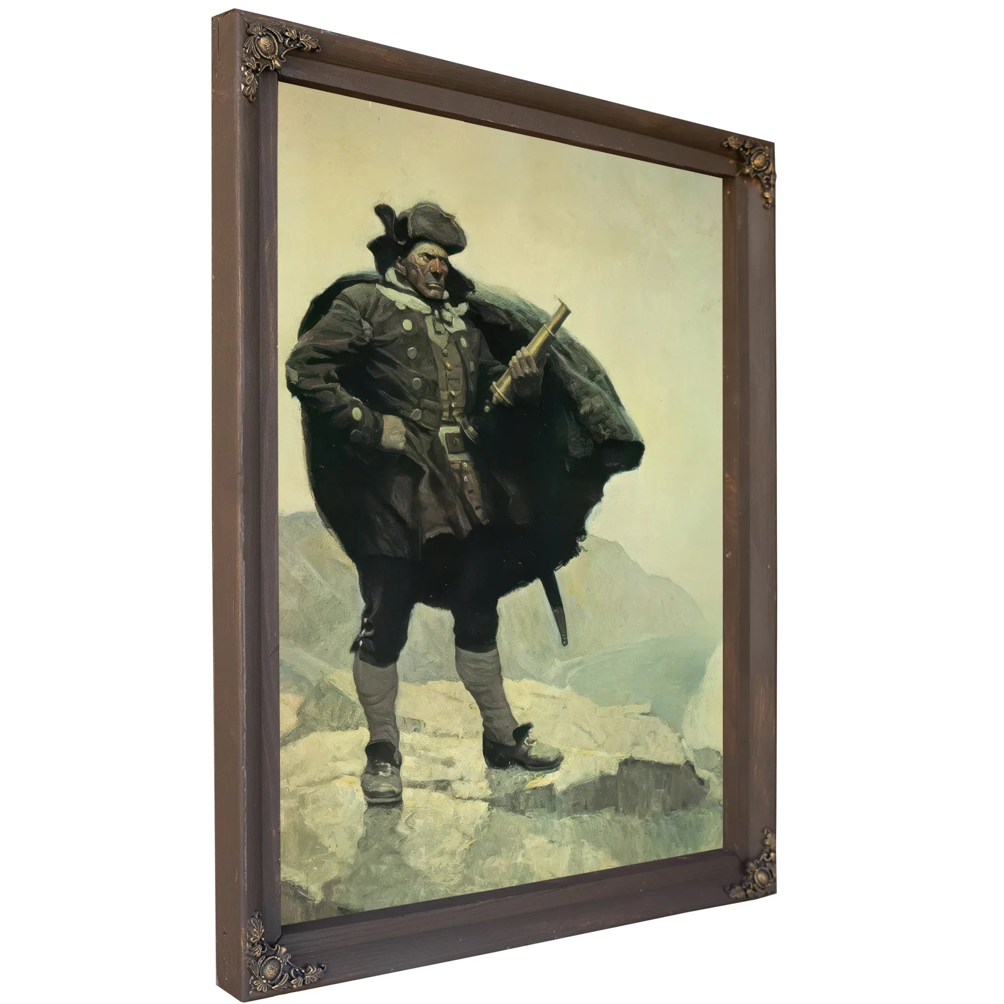 Captain Bill Bones By NC Wyeth Fine Art Print