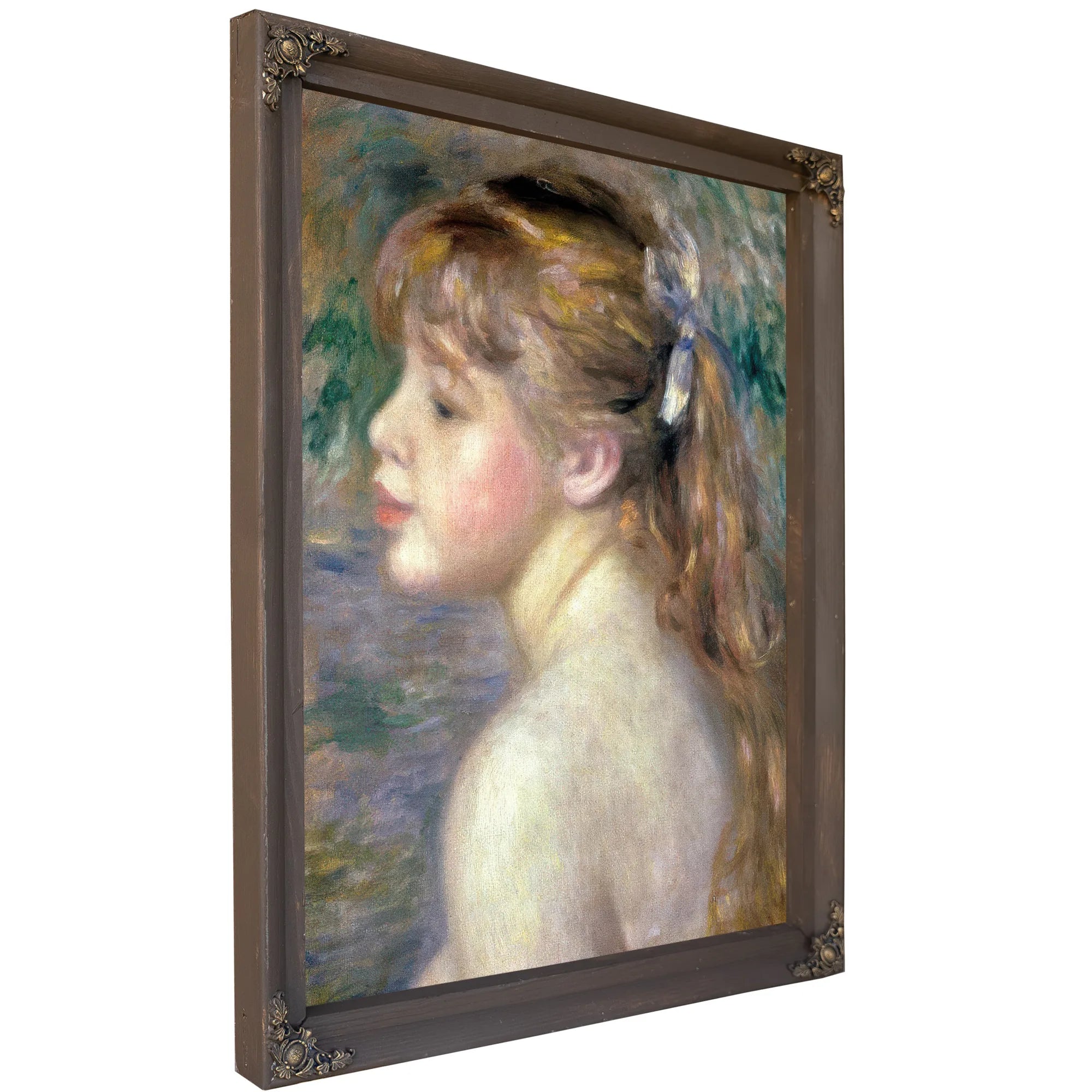 Head Of A Child By Pierre August Renoir Fine Art Print