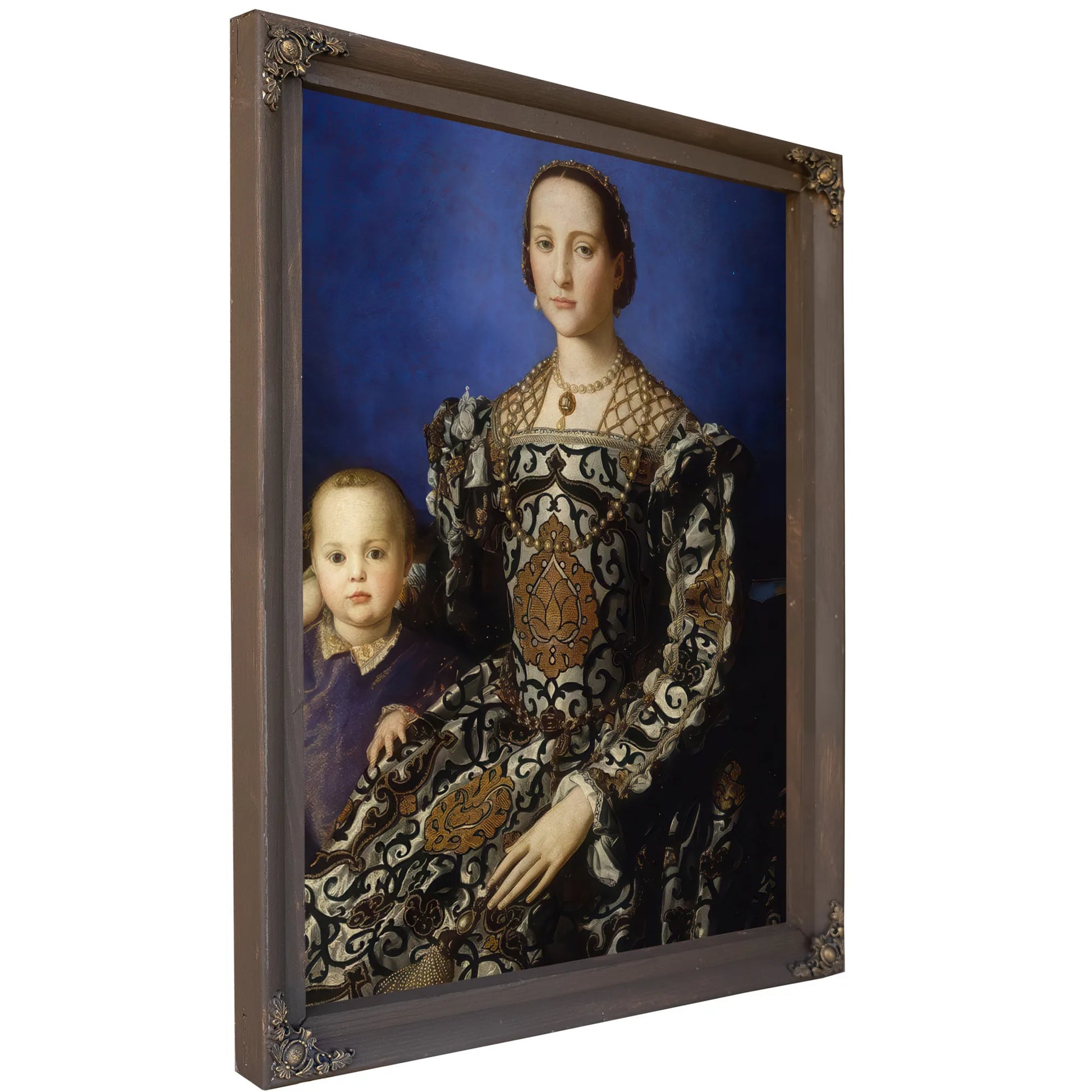 Angelo Bronzino Eleanor Of Toledo With Her Son 1554 1555 Mannerism 115X96Cm Uffizi Gallery Florence By Agnolo Bronzino Fine Art Print