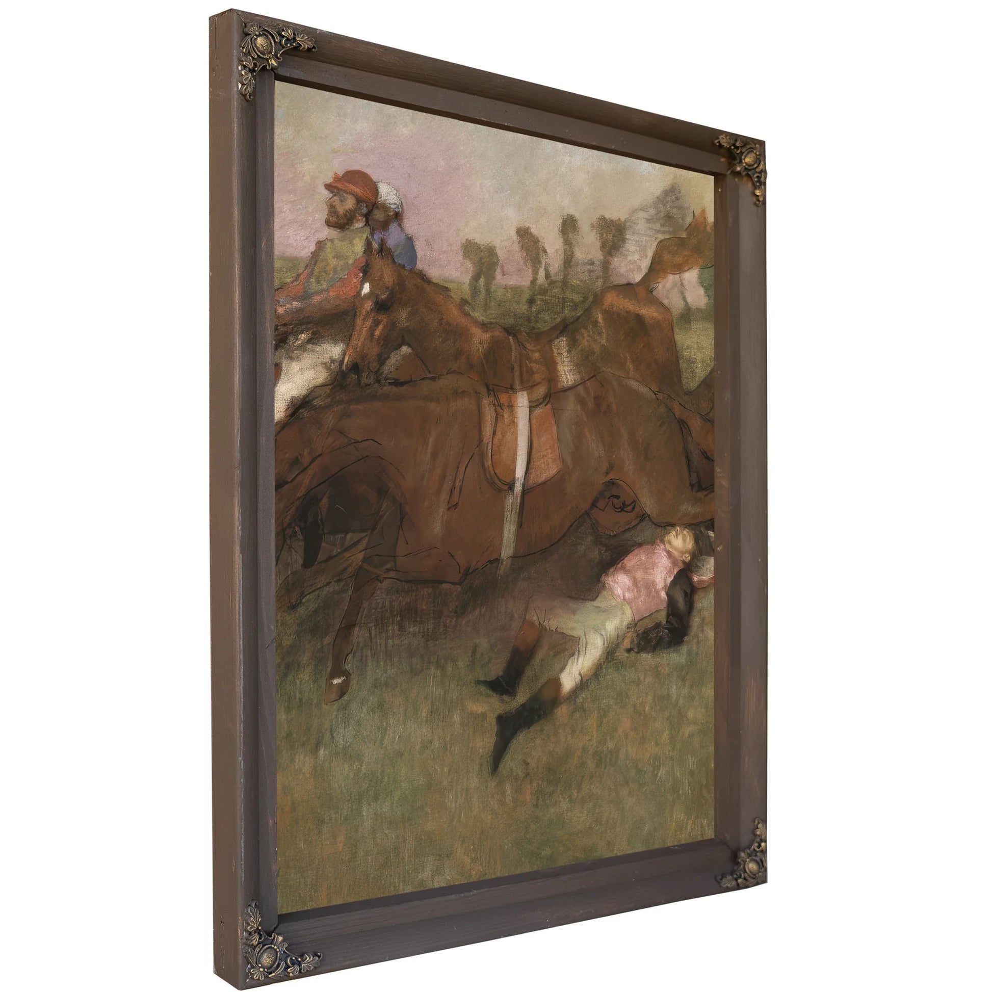 Scene From The Steeplechase The Fallen Jockey By Edgar Degas Fine Art Print
