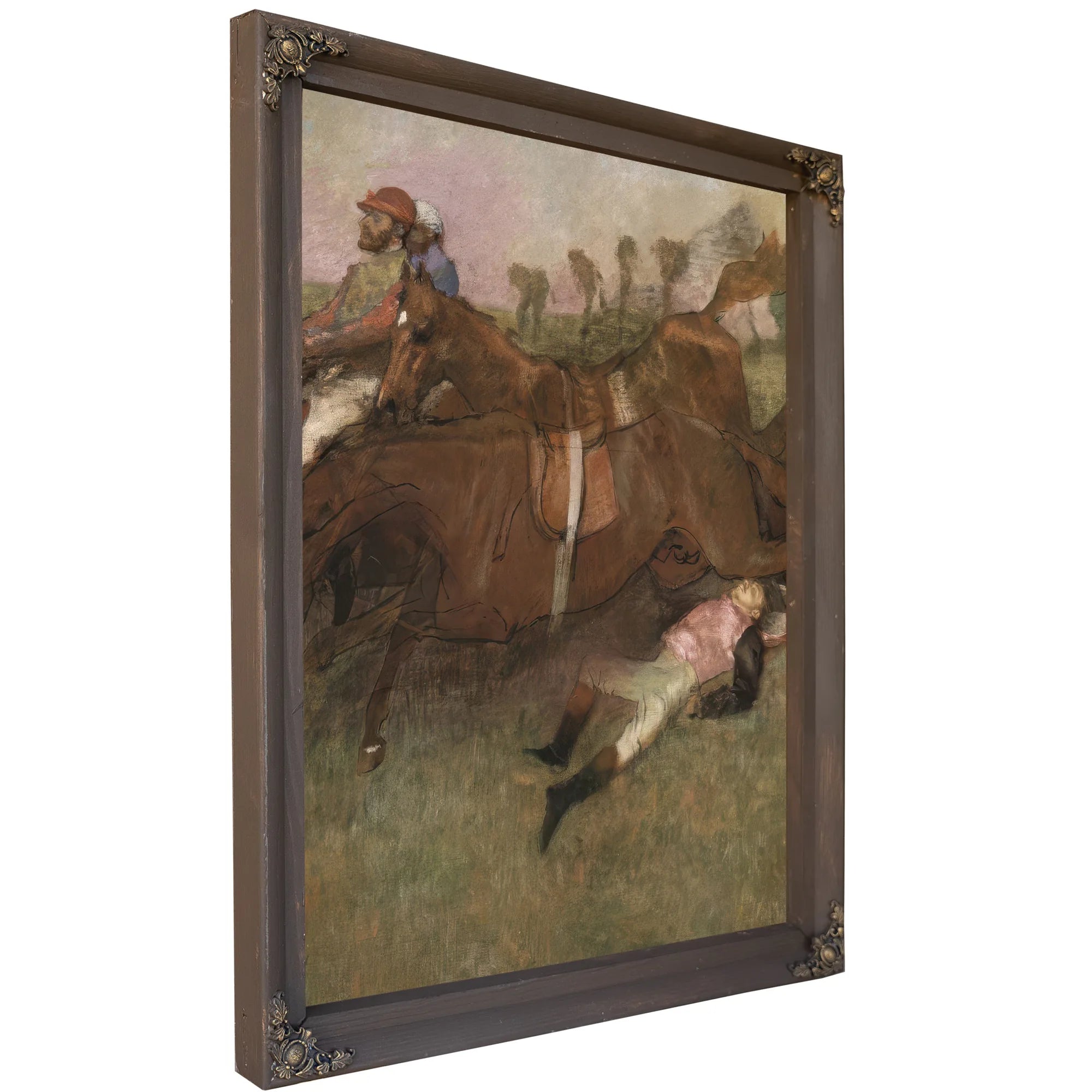 Scene From The Steeplechase The Fallen Jockey By Edgar Degas Fine Art Print