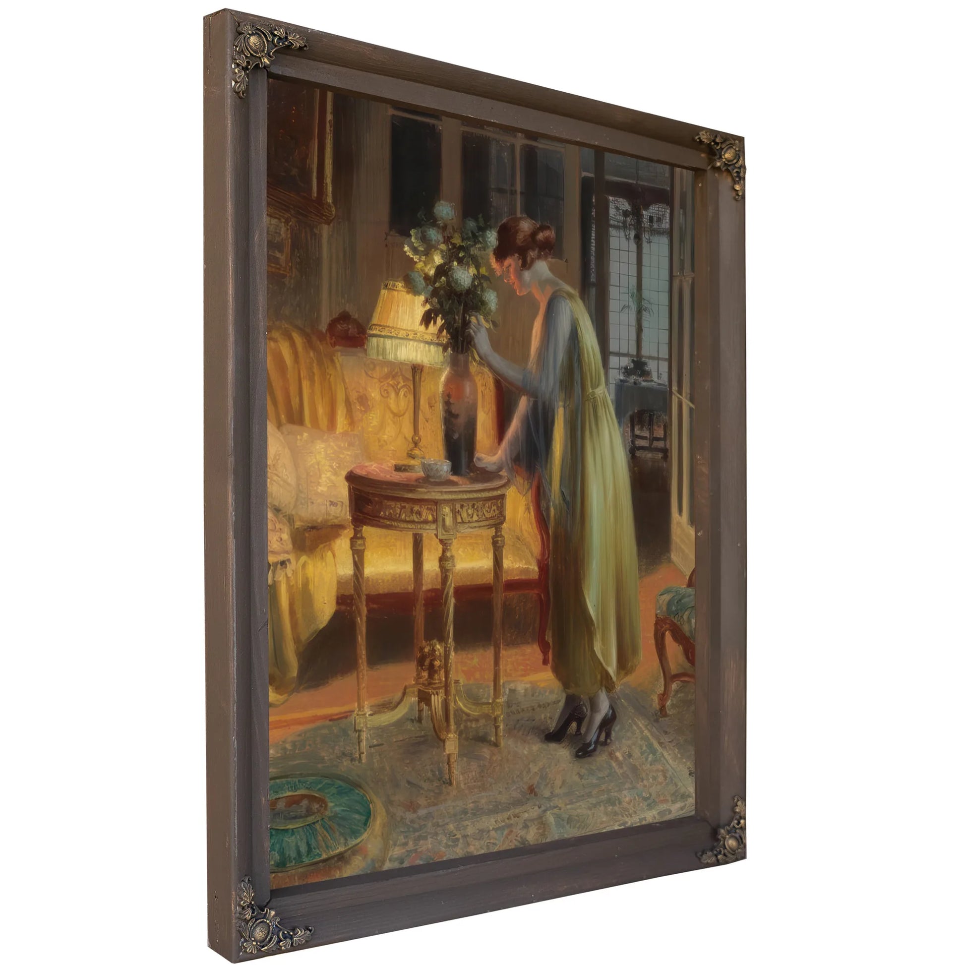 Arrangeant Les Fleurs By Enjolras Delphin Fine Art Print