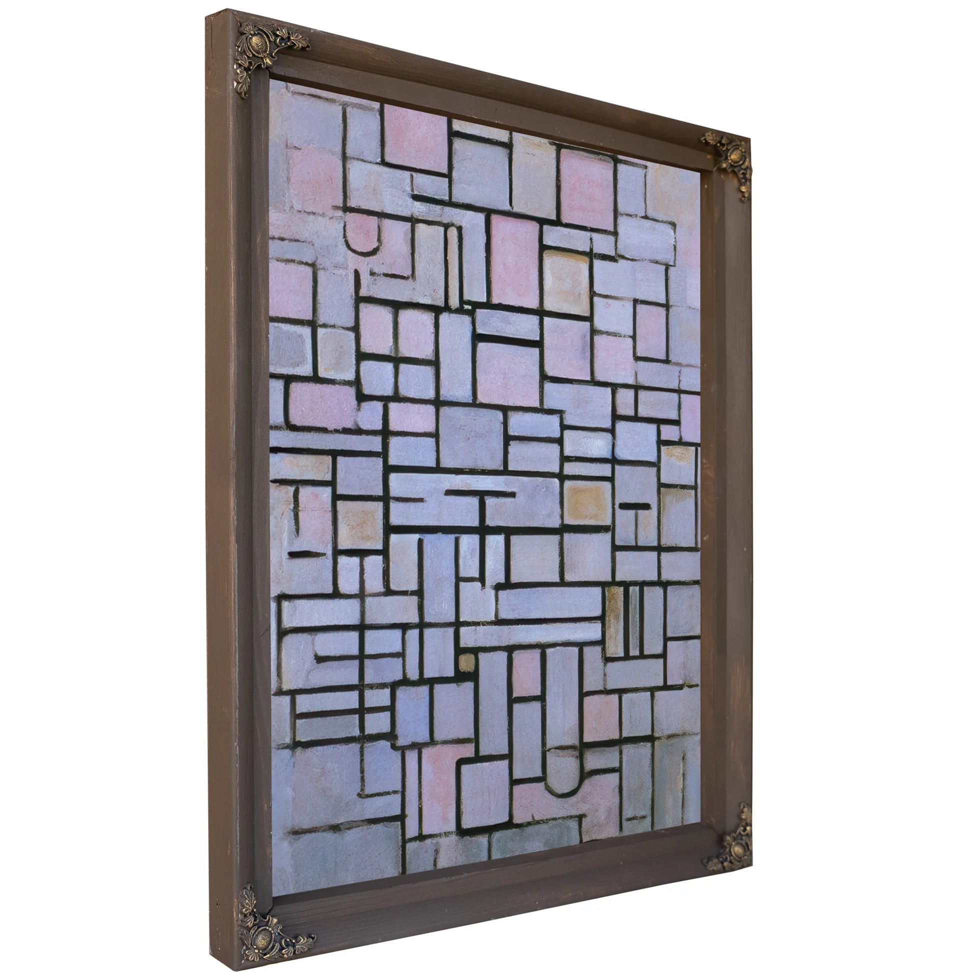 Composition No 6 1914 Oil On Canvas 880X610Mm Haags Gemeentenmuseum By Piet Mondrian Fine Art Print