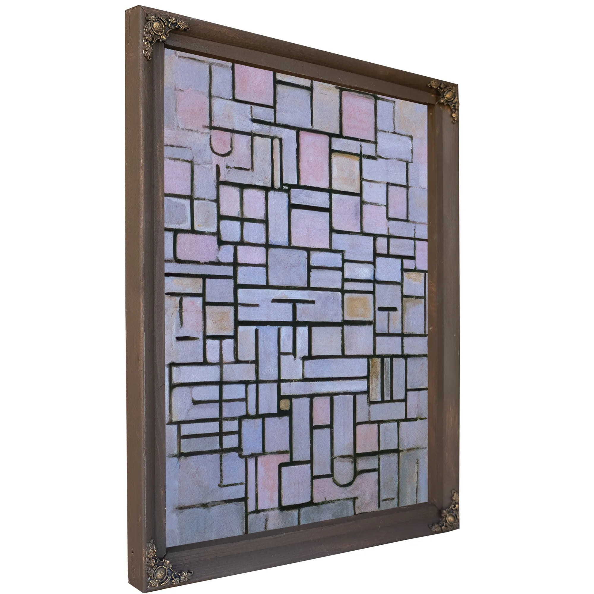 Composition No 6 1914 Oil On Canvas 880X610Mm Haags Gemeentenmuseum By Piet Mondrian Fine Art Print