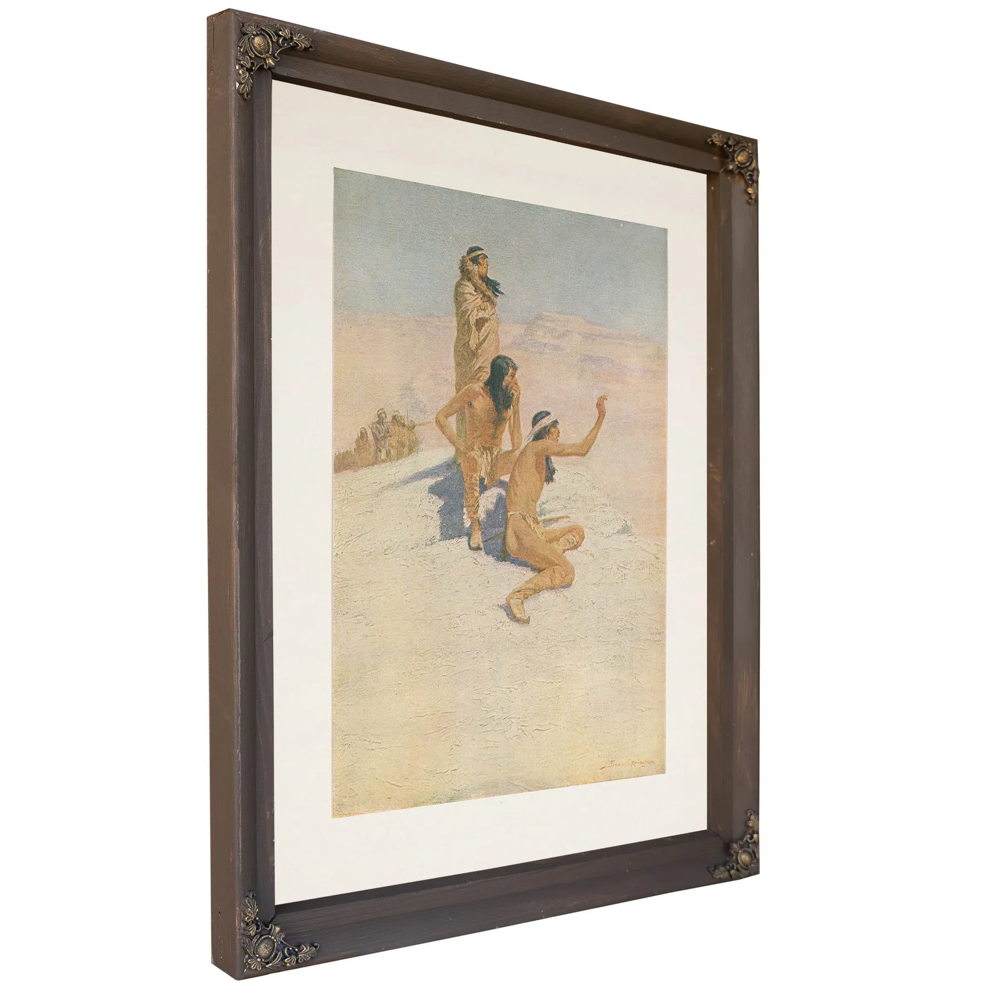 The Great Explorers I Cabeca De Vaca In The Desert by Frederic Remington