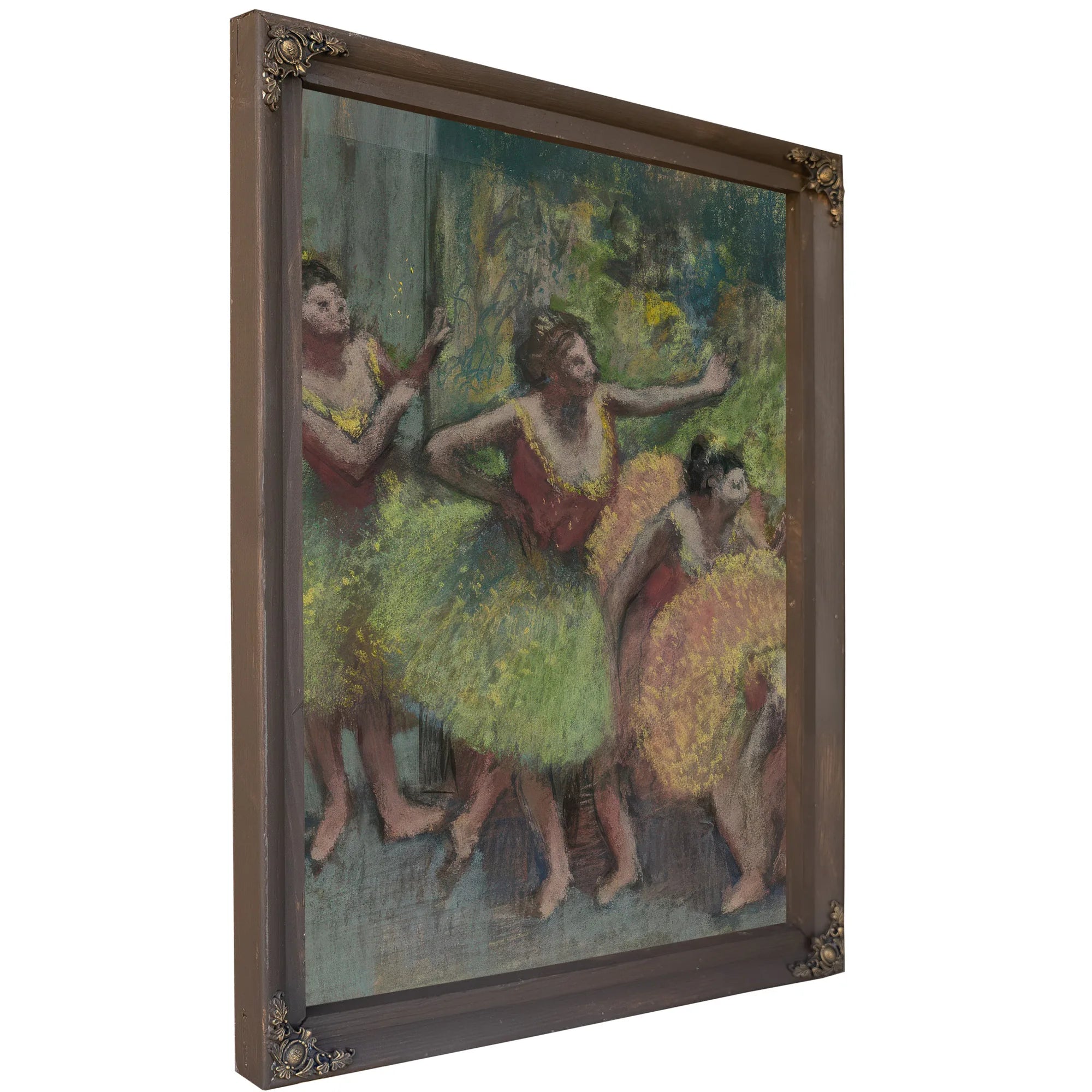 Dancers In Green And Yellow (Danseuses Vertes Et Jaunes) By Edgar Degas Fine Art Print