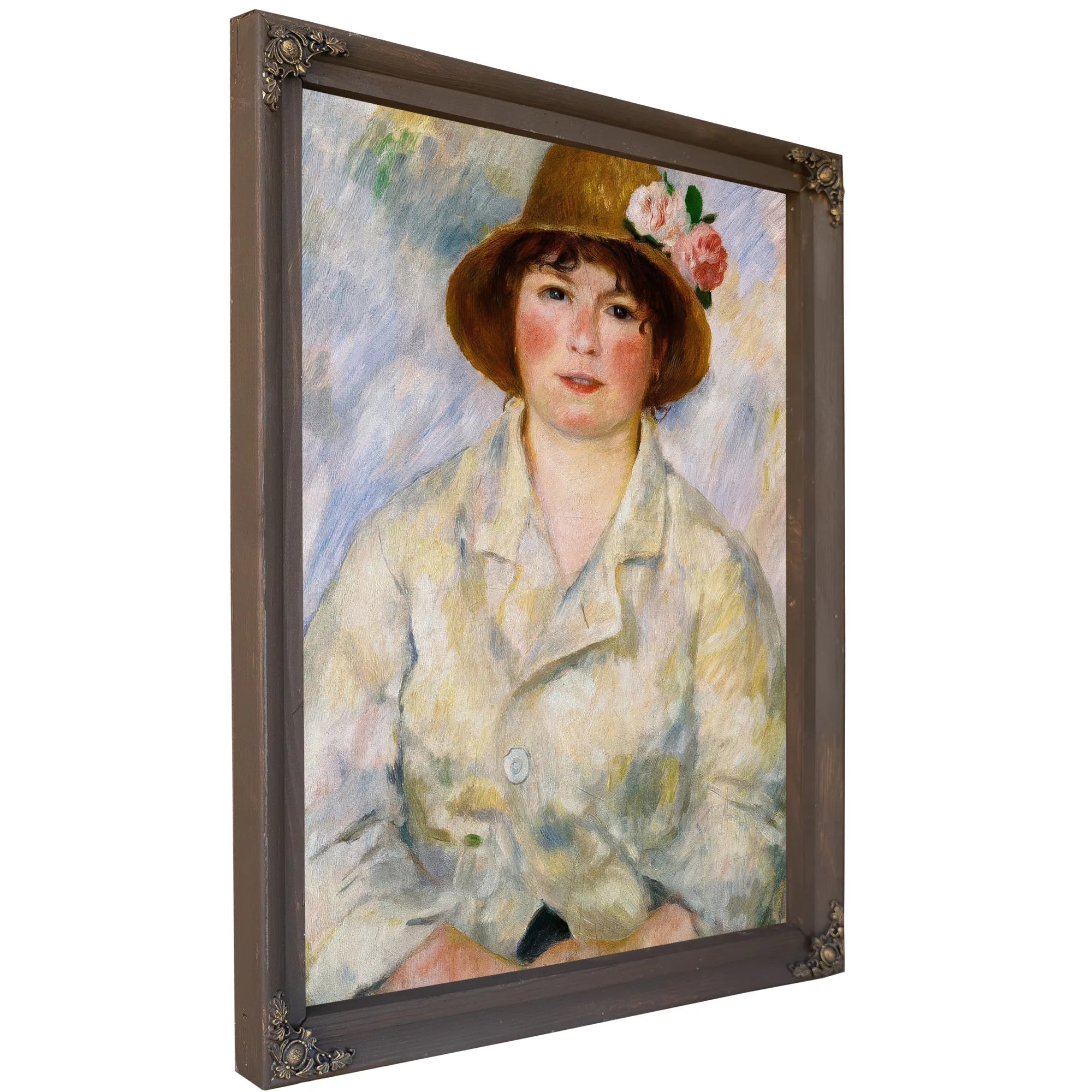 Portrait Of Madame Renoir By Pierre August Renoir Fine Art Print