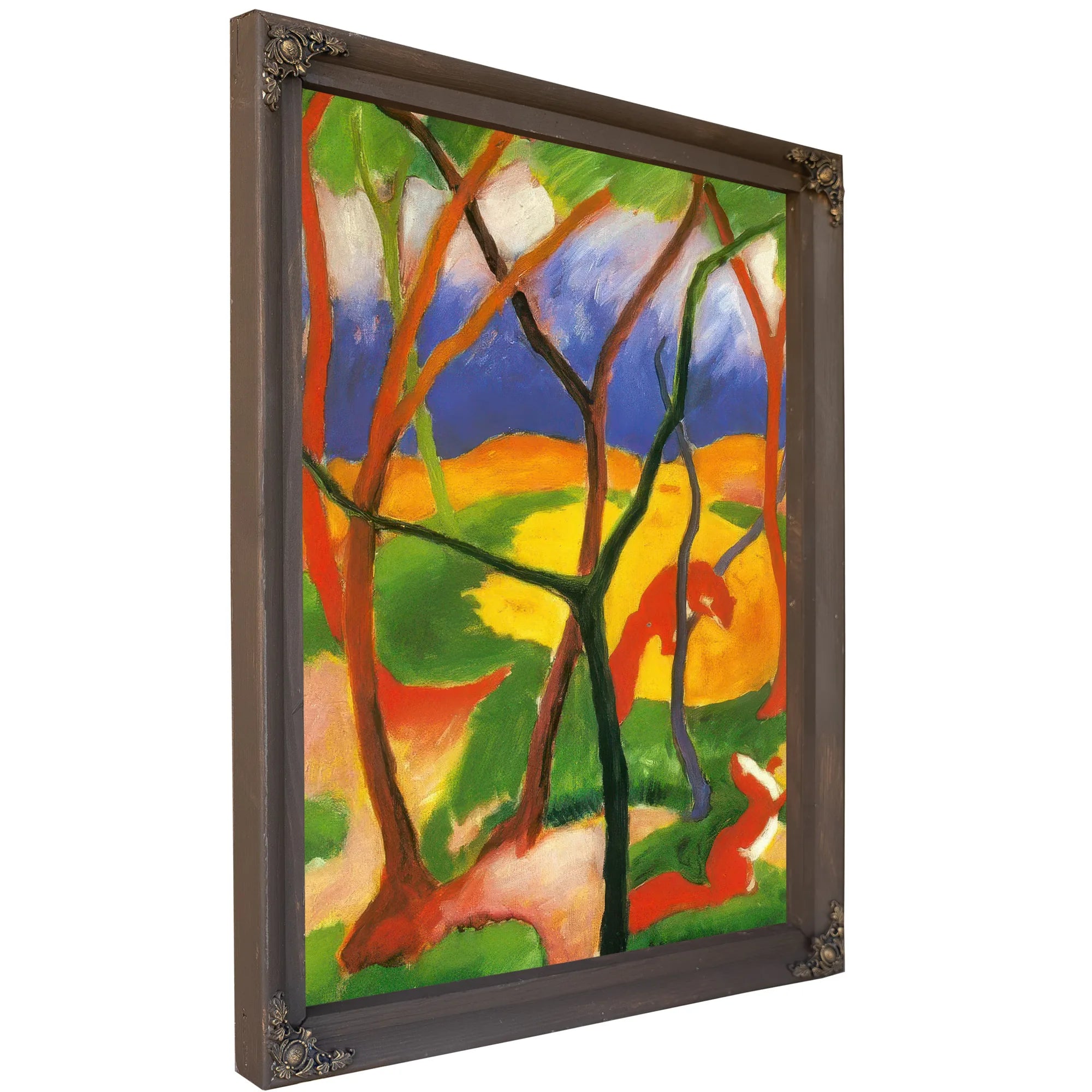 Weasels At Play By Franz Marc Fine Art Print