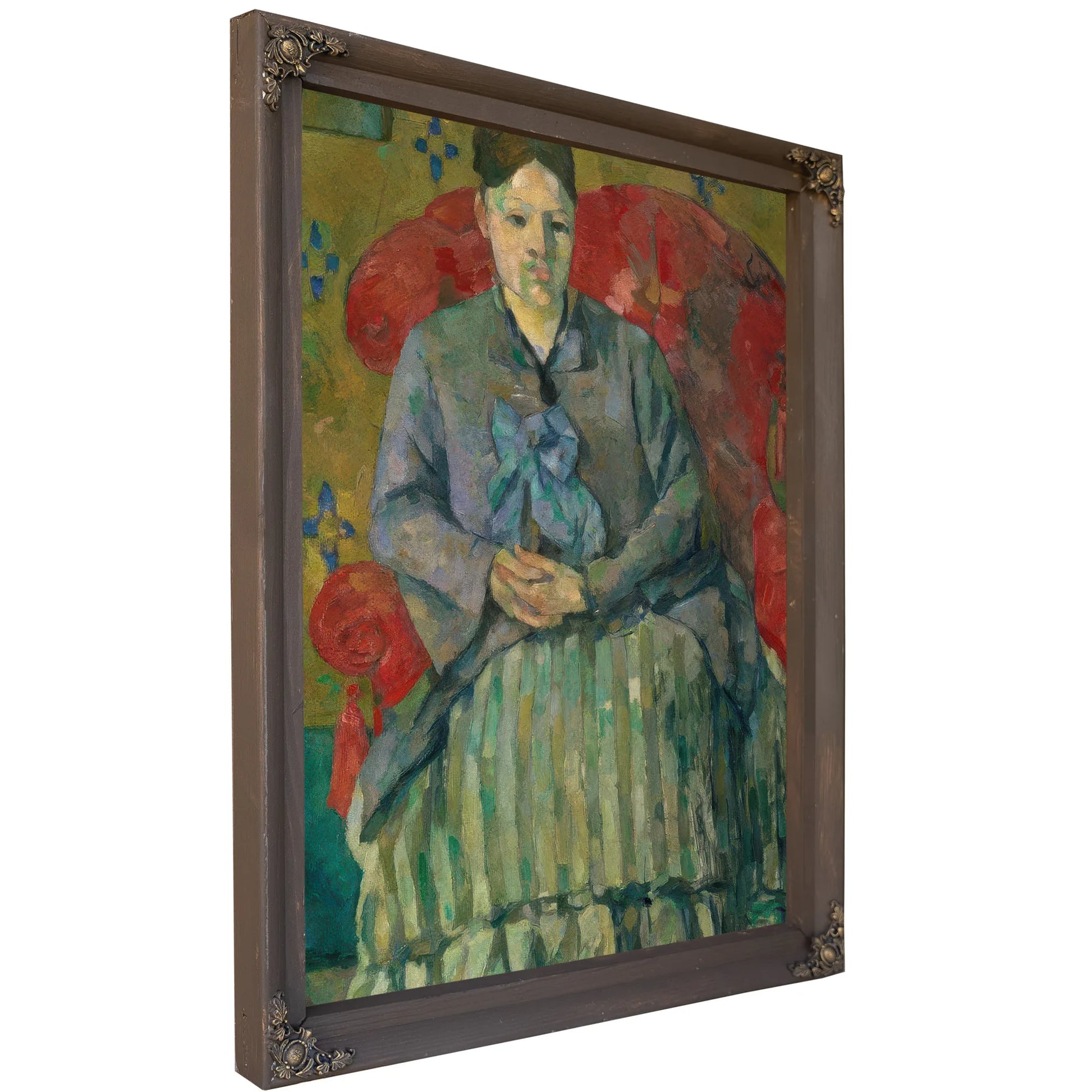 Madame Cezanne In A Red Armchair By Paul Cezanne Fine Art Print