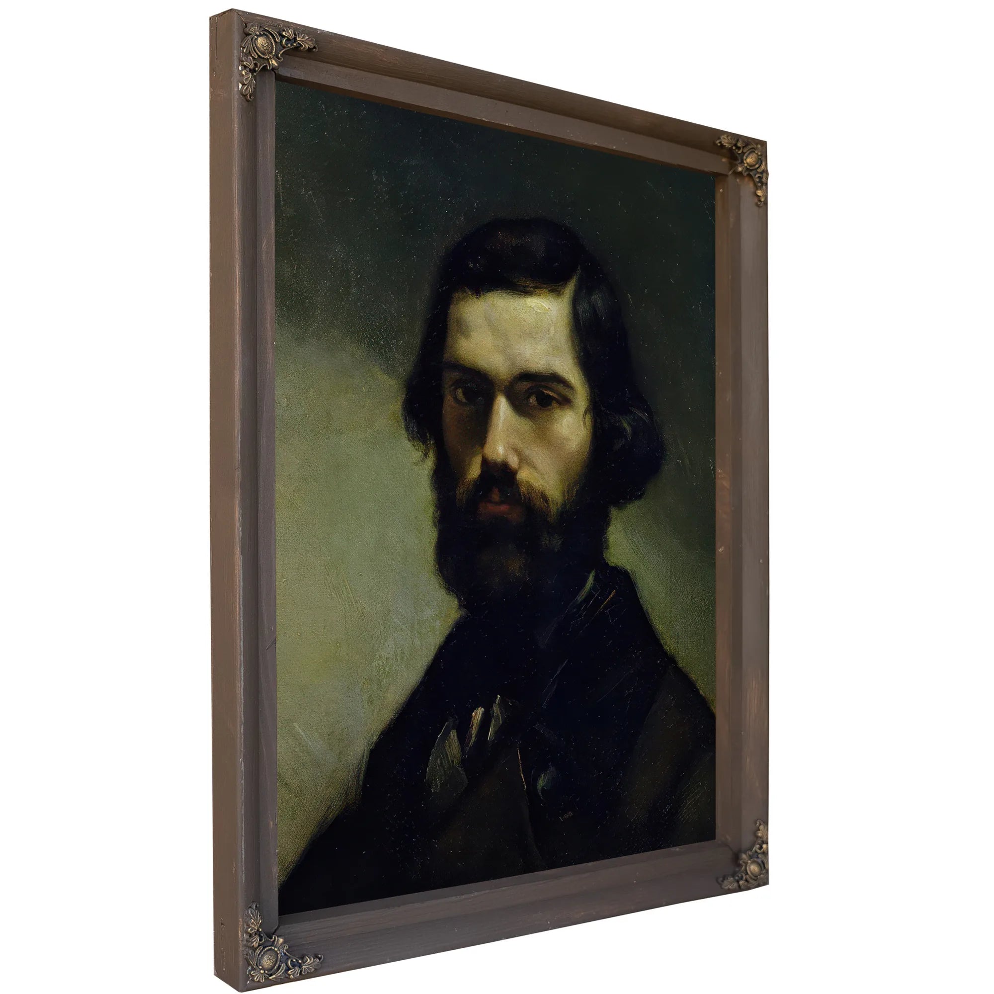 Portrait Of Jules Valles By Jean Desire Gustave Courbet Fine Art Print