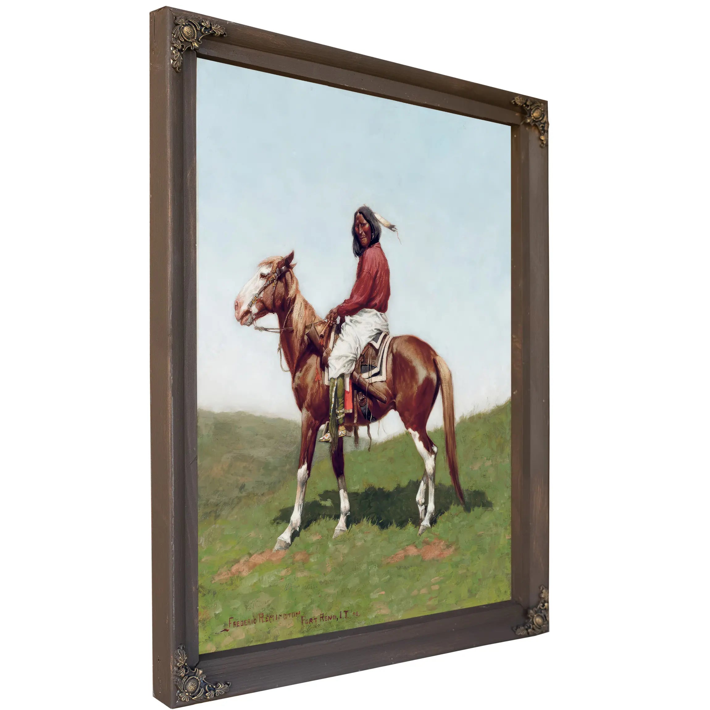 Comanche Brave Fort Reno Indian Territory by Frederic Remington