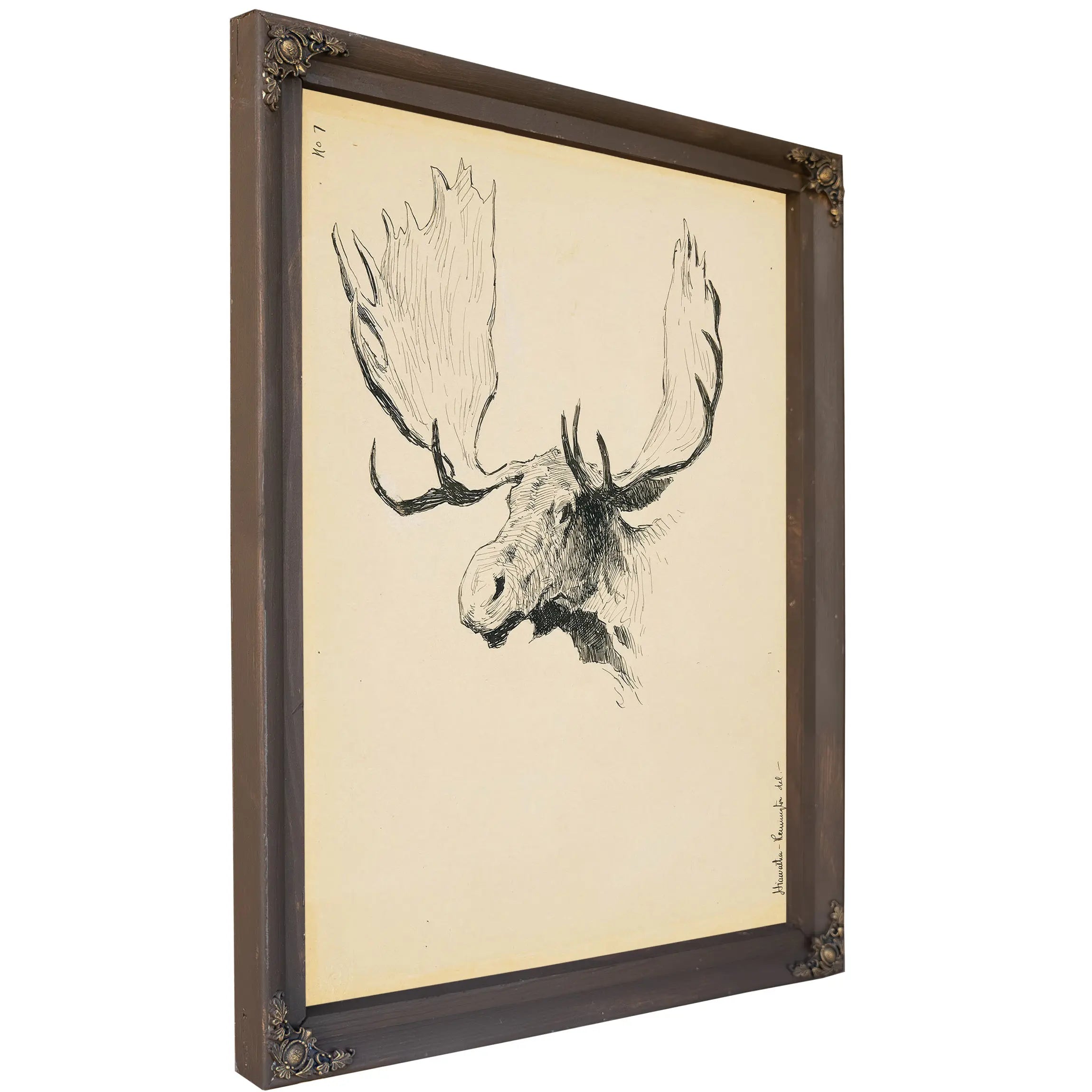 Moose Head by Frederic Remington