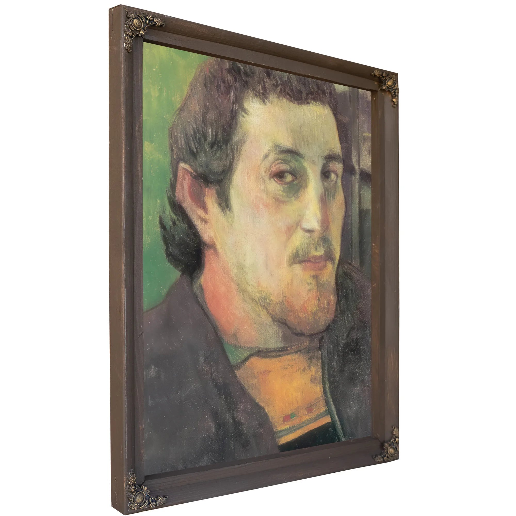 Self Portrait To My Friend Cazziere By Paul Gauguin Fine Art Print