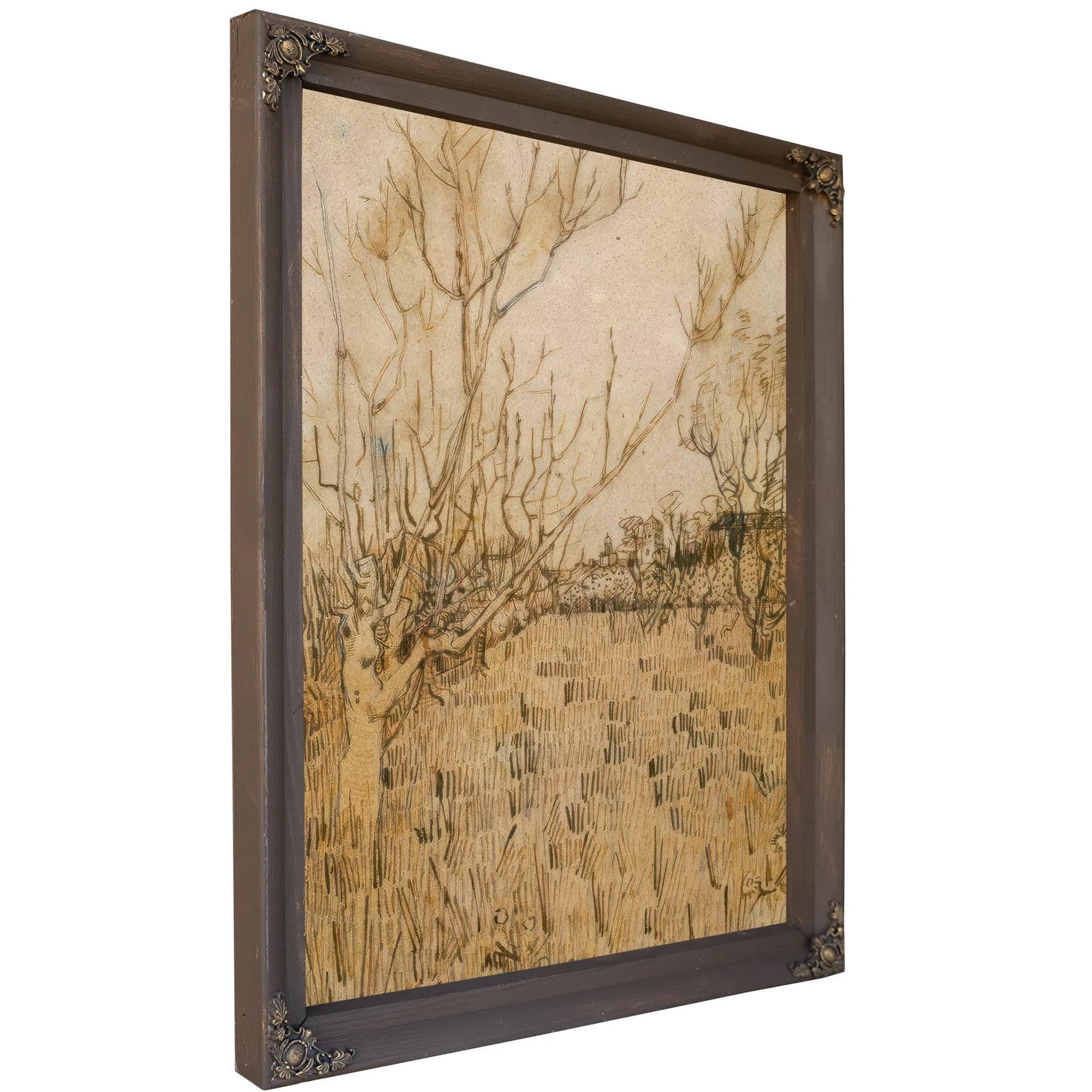 Orchard With Arles In The Background By Vincent Van Gogh Fine Art Print