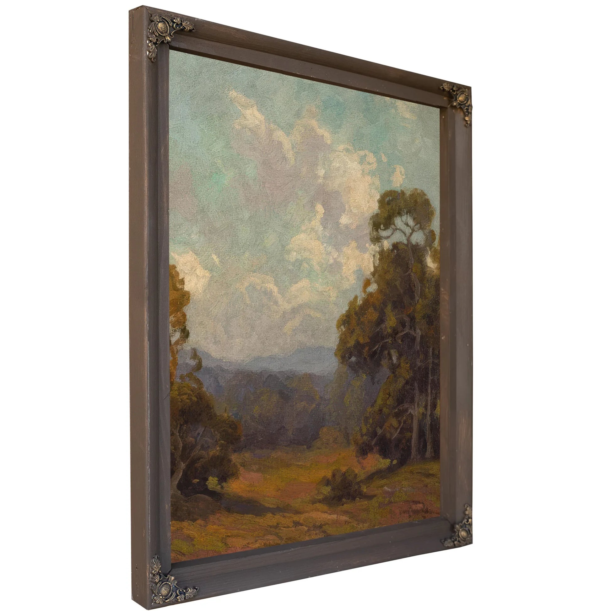 Wildflowers In A California Landscape By Edgar Payne Fine Art Print