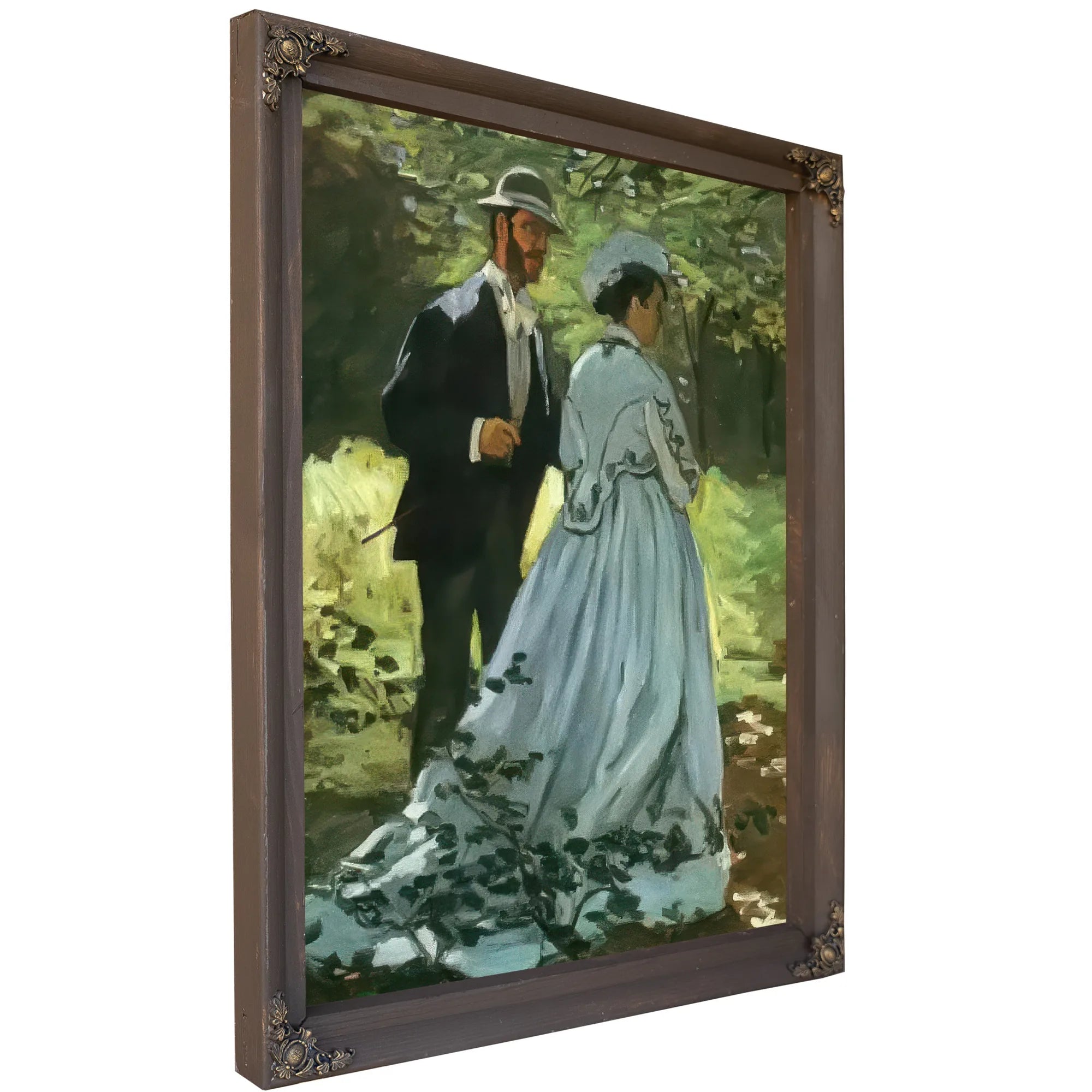 The Walkers By Claude Monet Fine Art Print