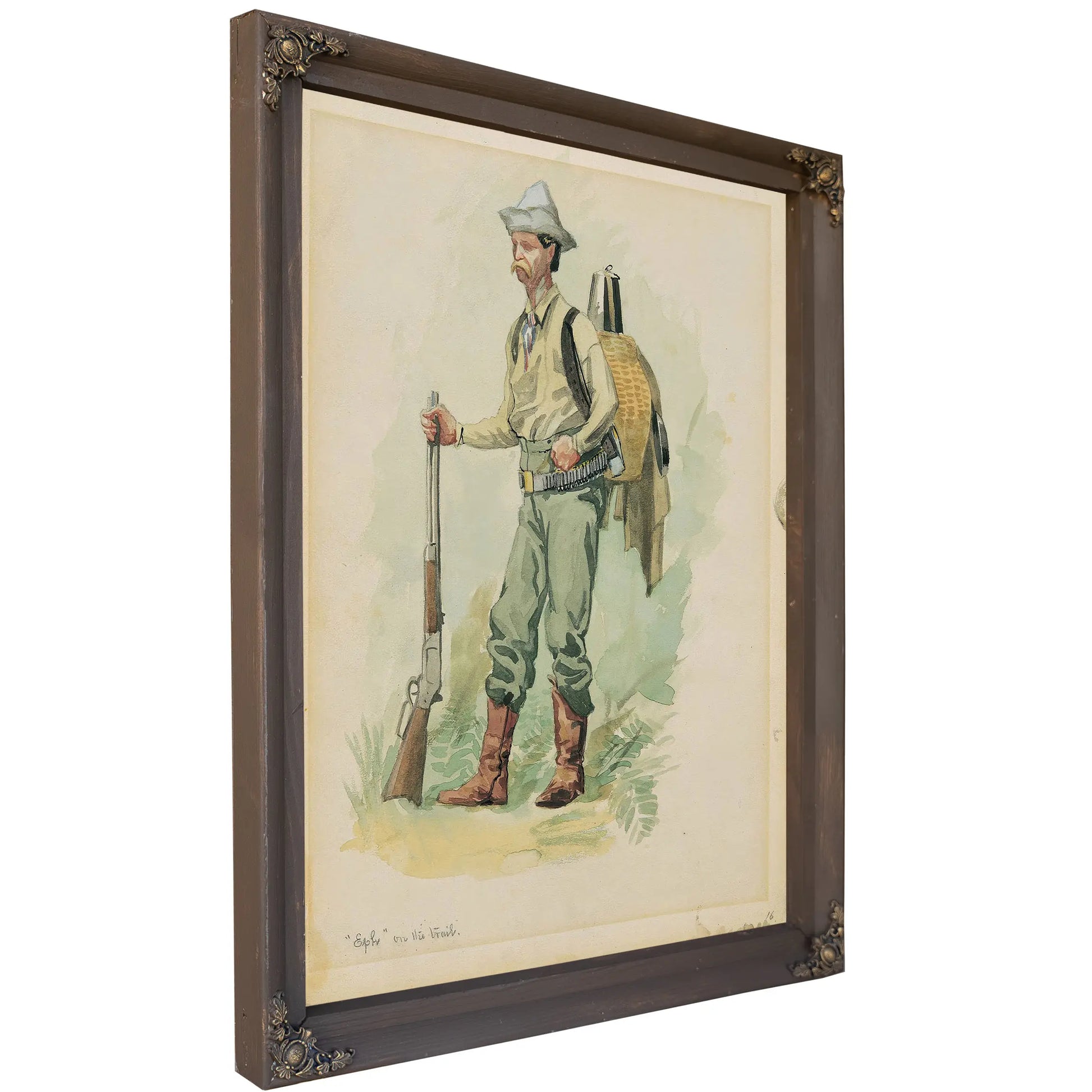 Eph On The Trail by Frederic Remington
