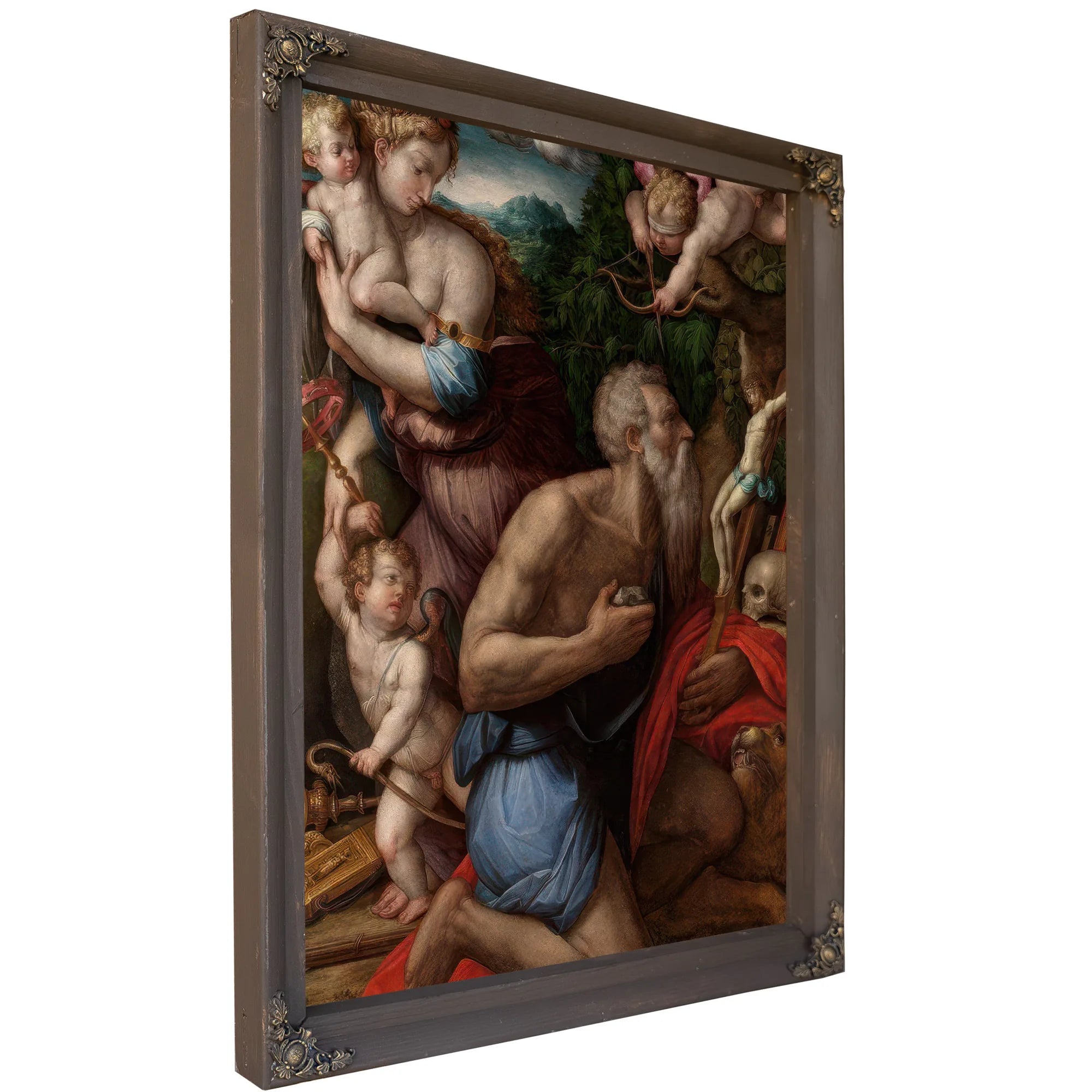 Temptations Of St Jerome By Giorgio Vasari Fine Art Print