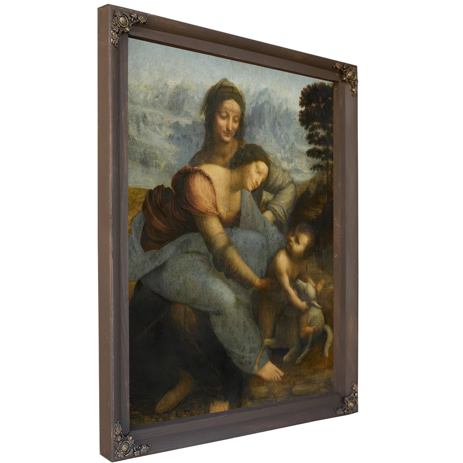 La Vierge L'enfant Jesus Et Sainte Anne By Leonardo Da Vinci Fine Art Print