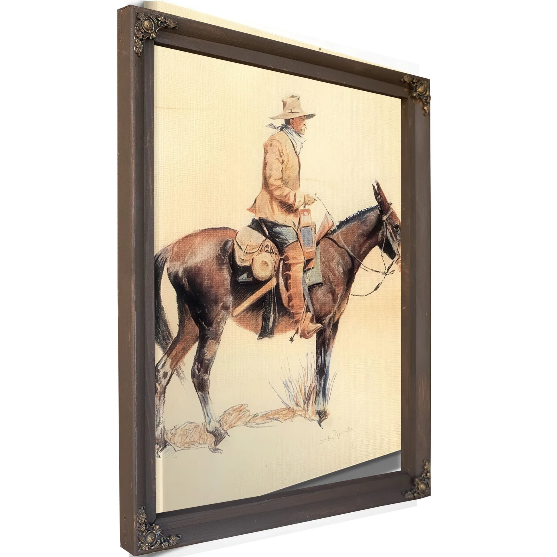 An Army Packer Aka A Regular By Frederic Remington Fine Art Print