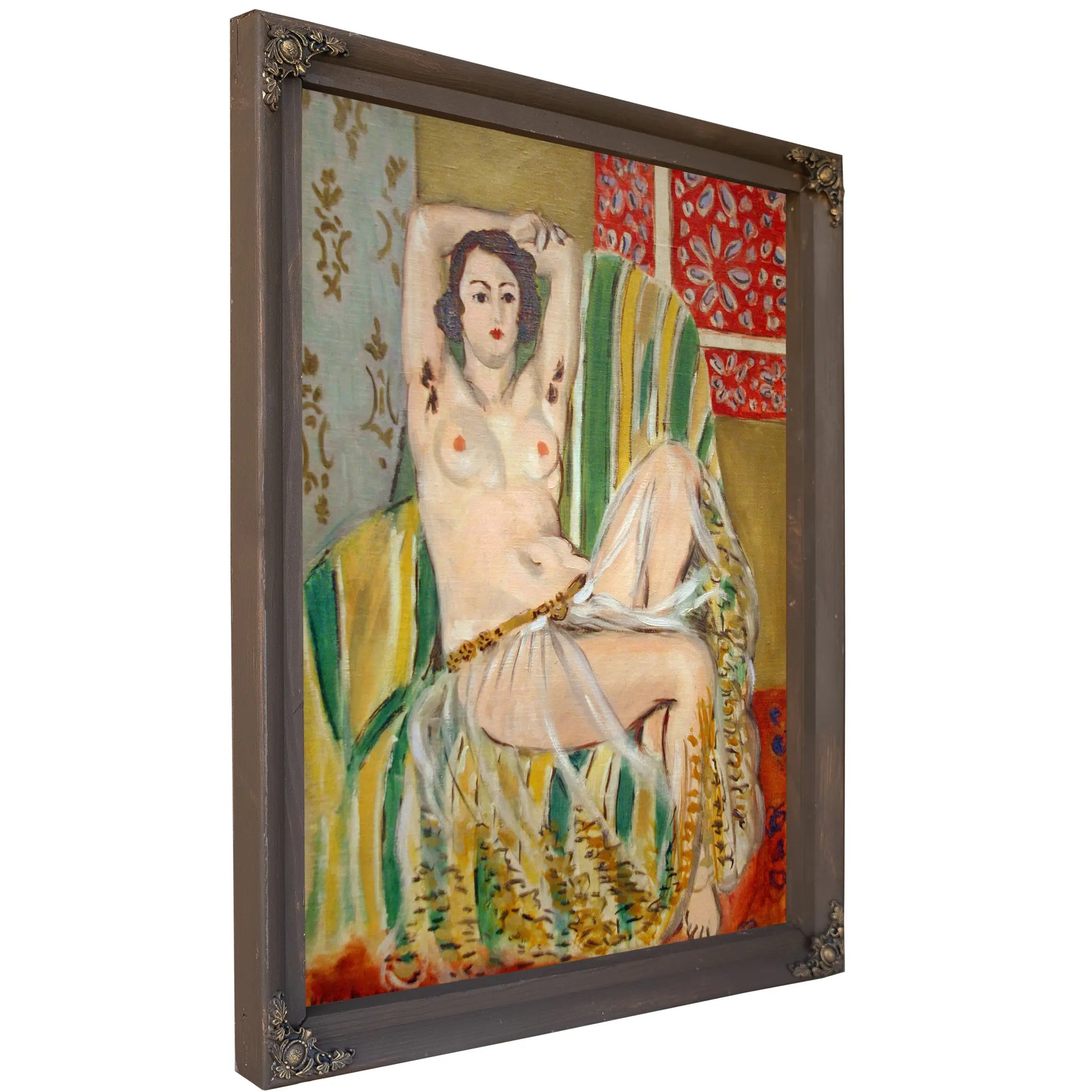 Odalisque With Striped Armchair by Henri Matisse
