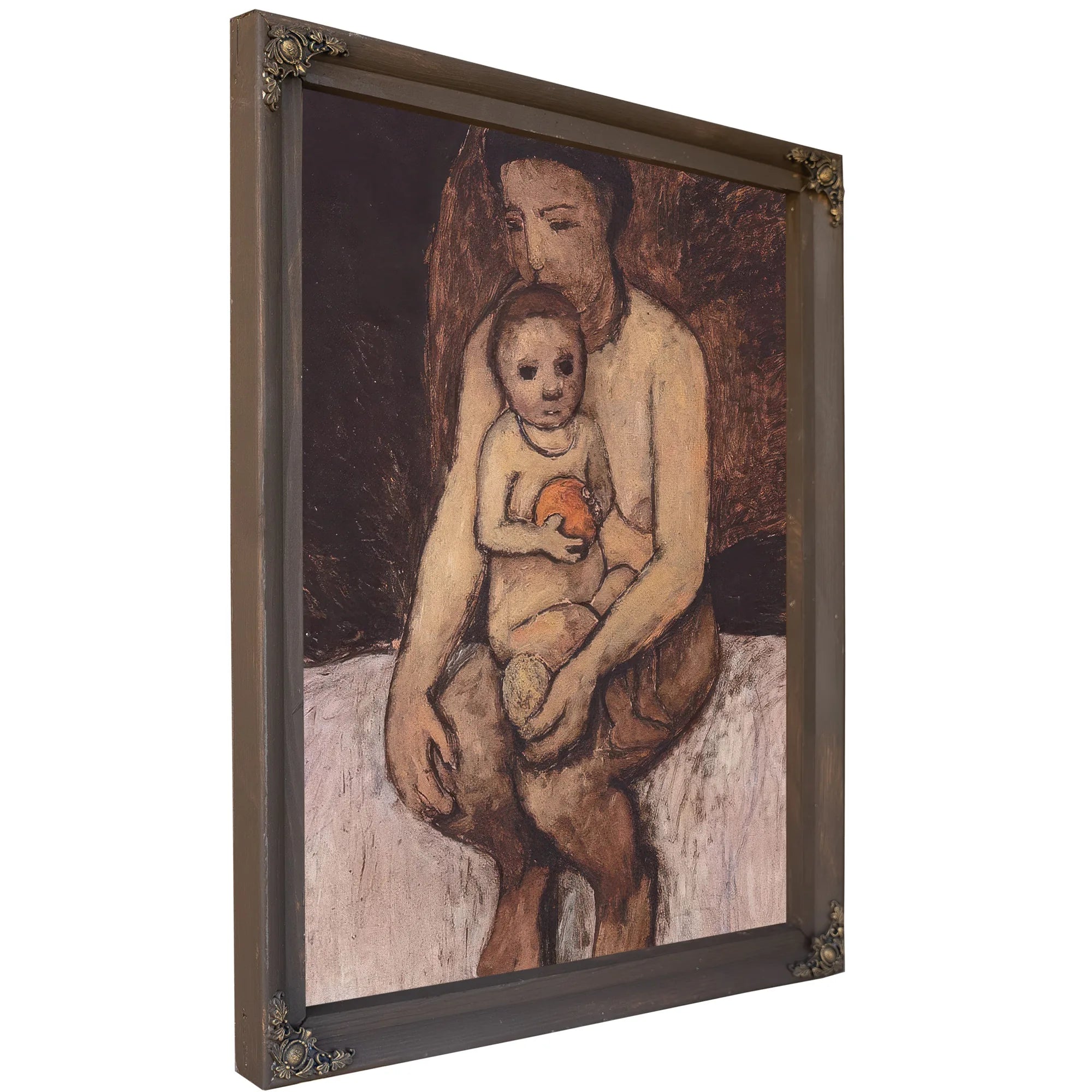 Seated Mother With Child On Her Lap By Paula Modersohn Becker Fine Art Print