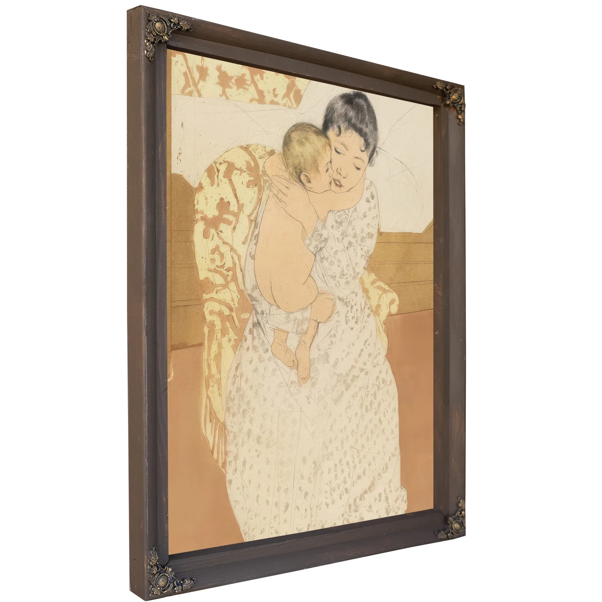 Maternal Caress By Mary Cassatt Fine Art Print