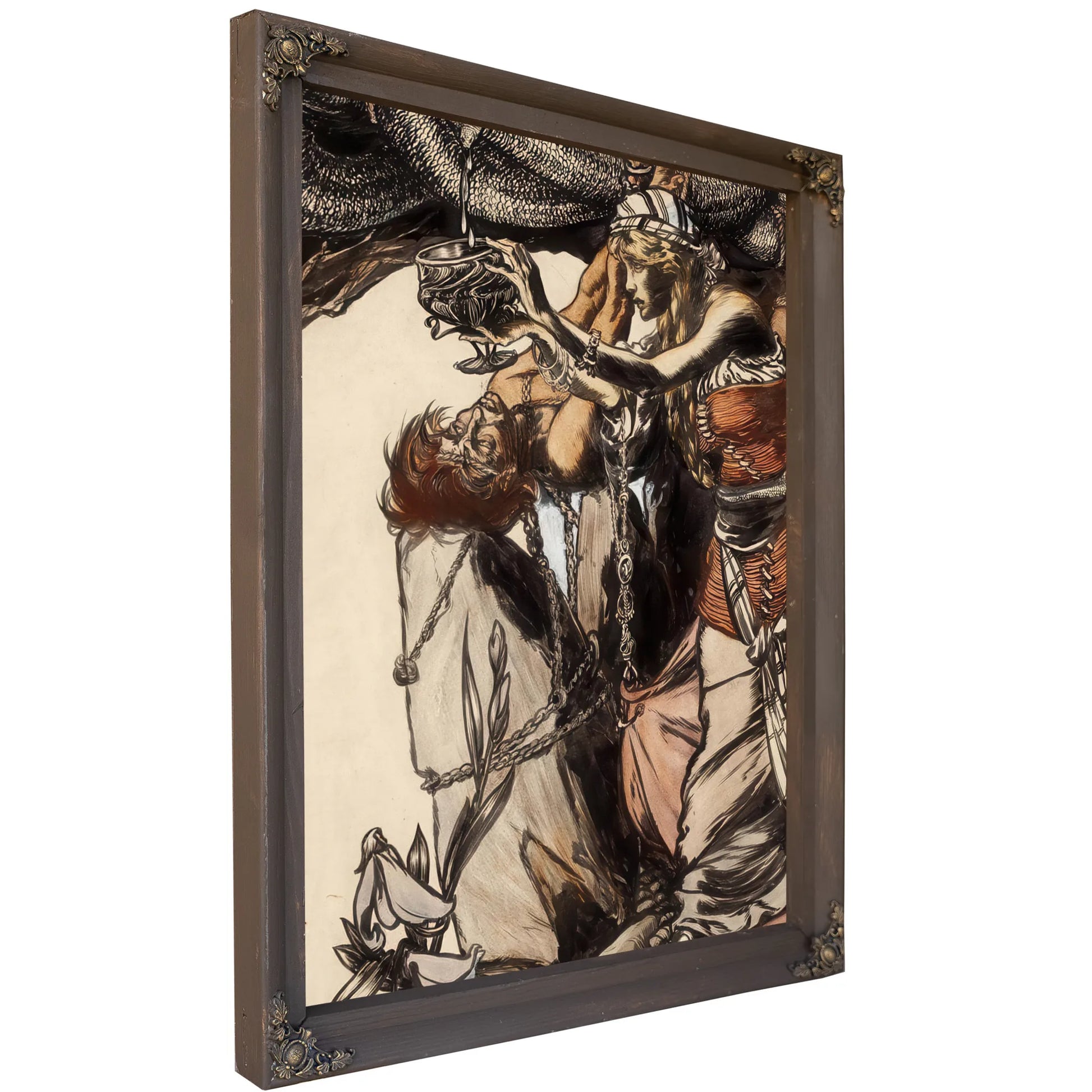 Loki And Sigyn The Land Of Enchantment Book Illustration 1901 By Arthur Rackham Fine Art Print