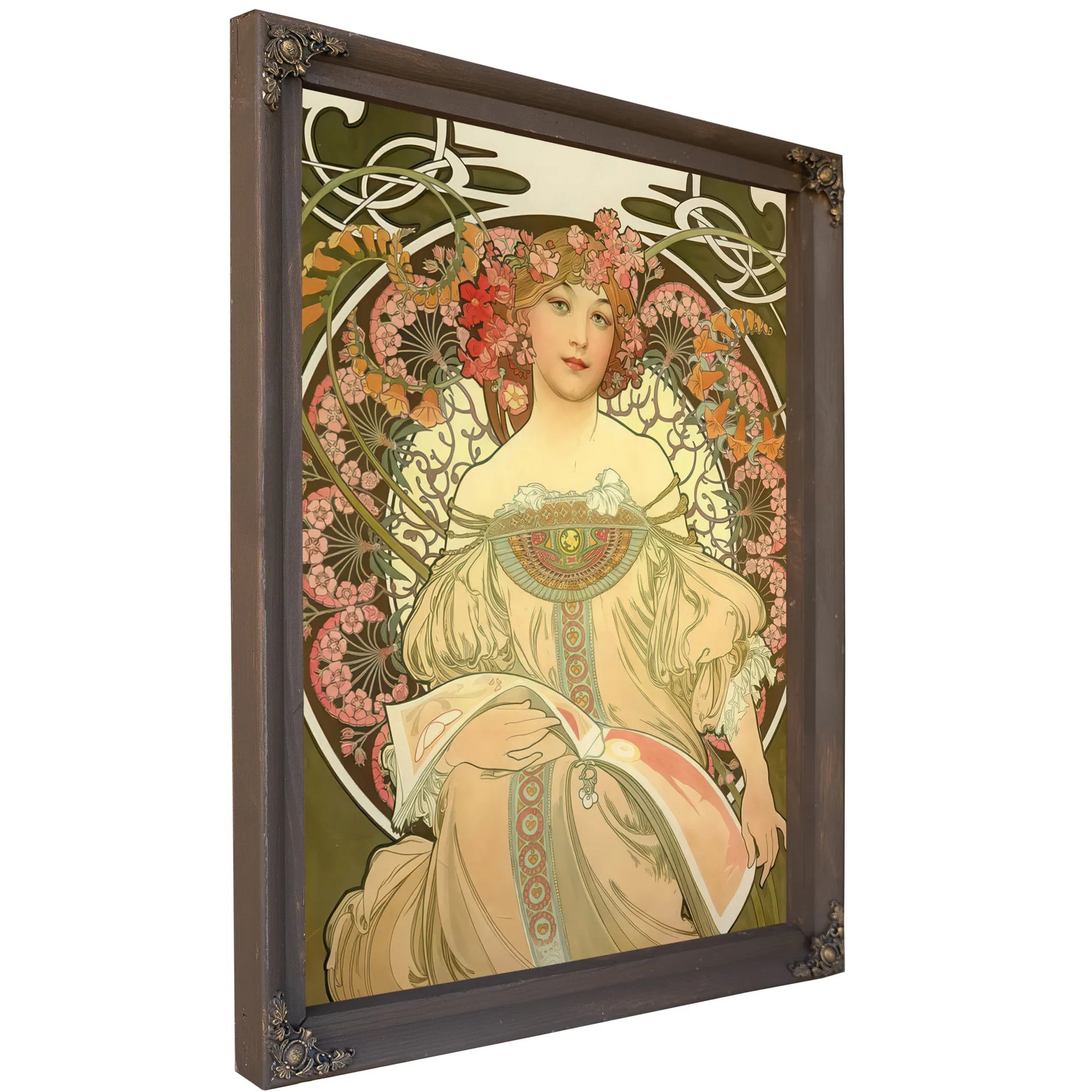 Reverie By Alphonse Mucha Fine Art Print