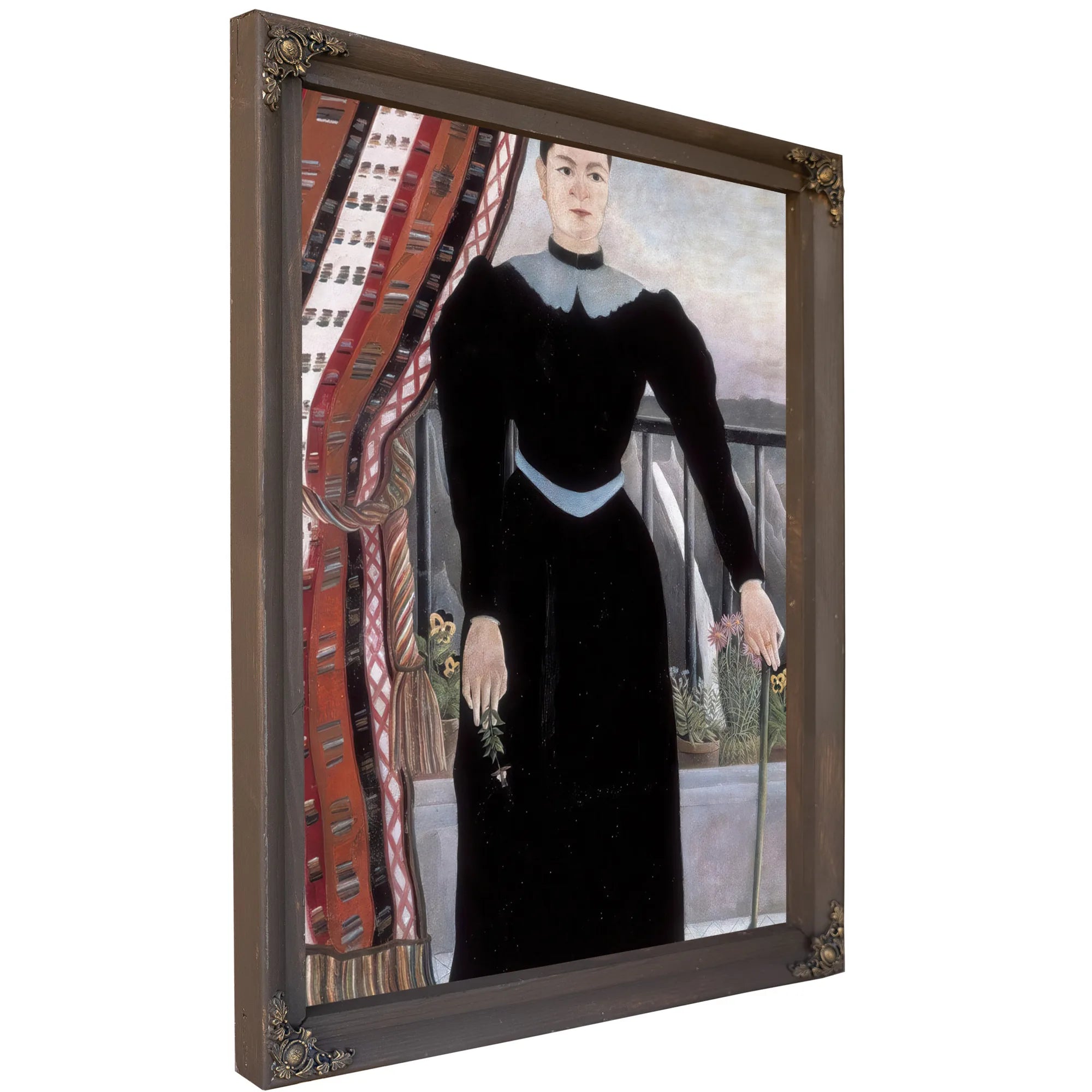 Portrait Of A Woman 1895 By Henri Rousseau Fine Art Print
