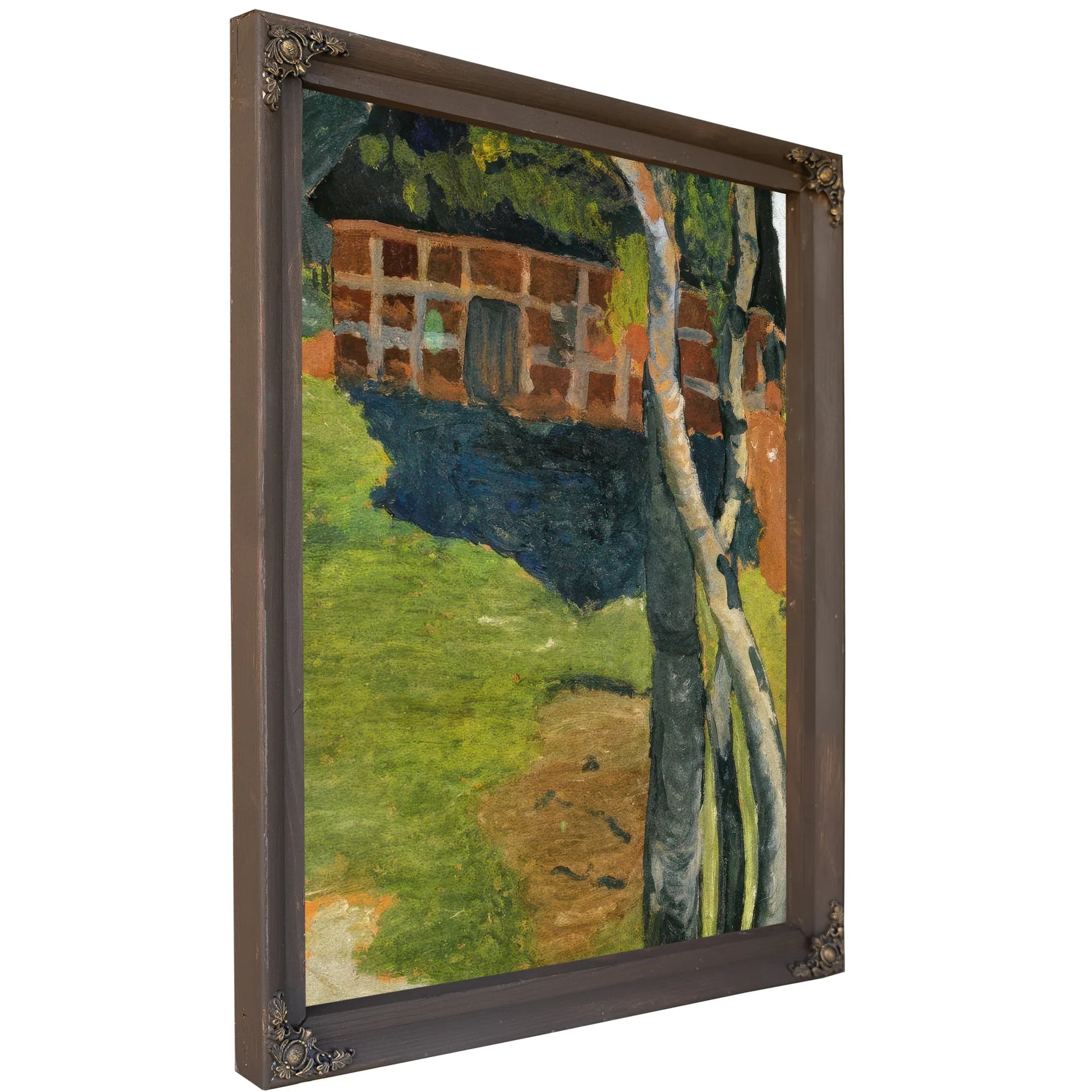 Birch Trees In Front Of A Barn By Paula Modersohn Becker Fine Art Print