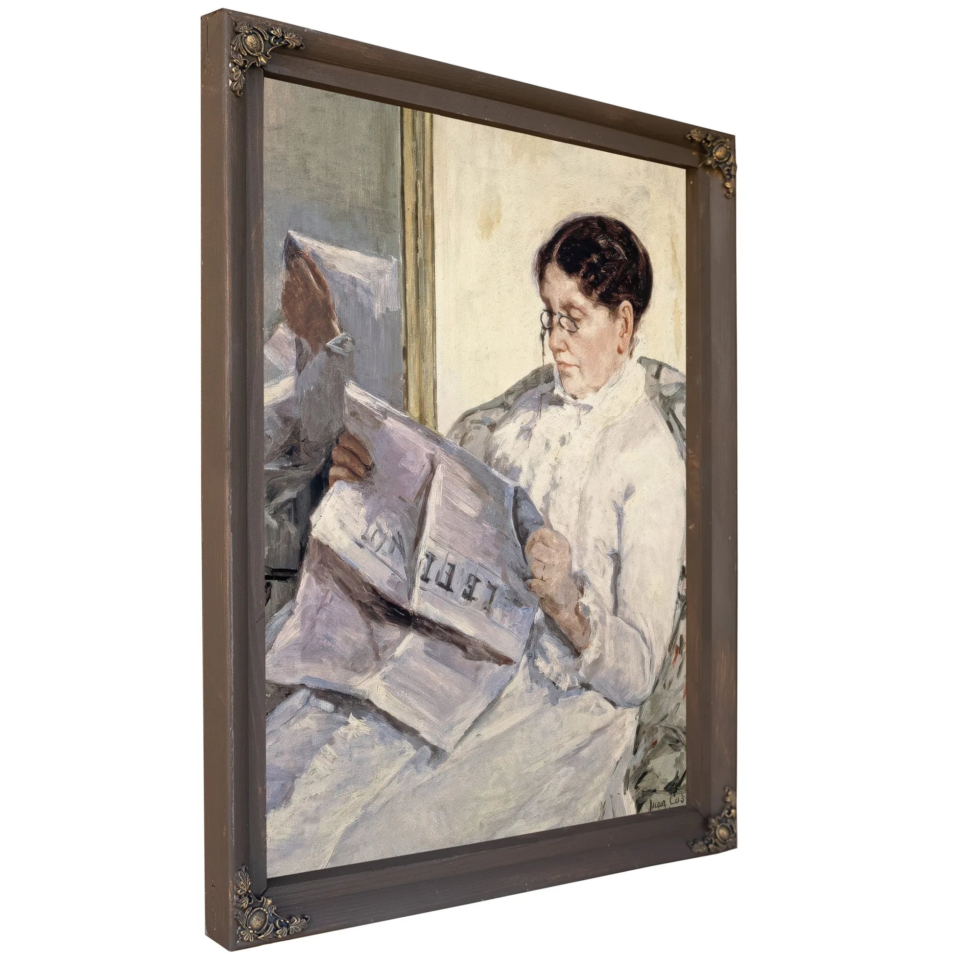 Reading 'Le Figaro' By Mary Cassatt Fine Art Print