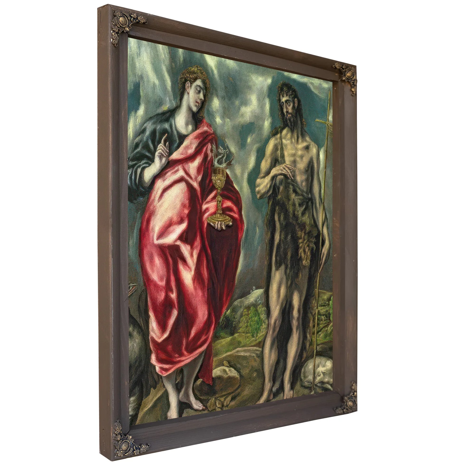 St John The Evangelist And St. John The Baptist By El Greco Fine Art Print