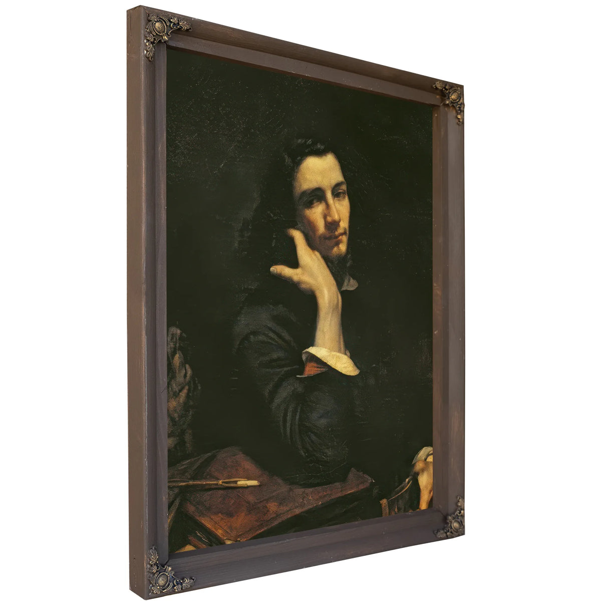 The Man With The Leather Belt. Portrait Of The Artist By Jean Desire Gustave Courbet Fine Art Print