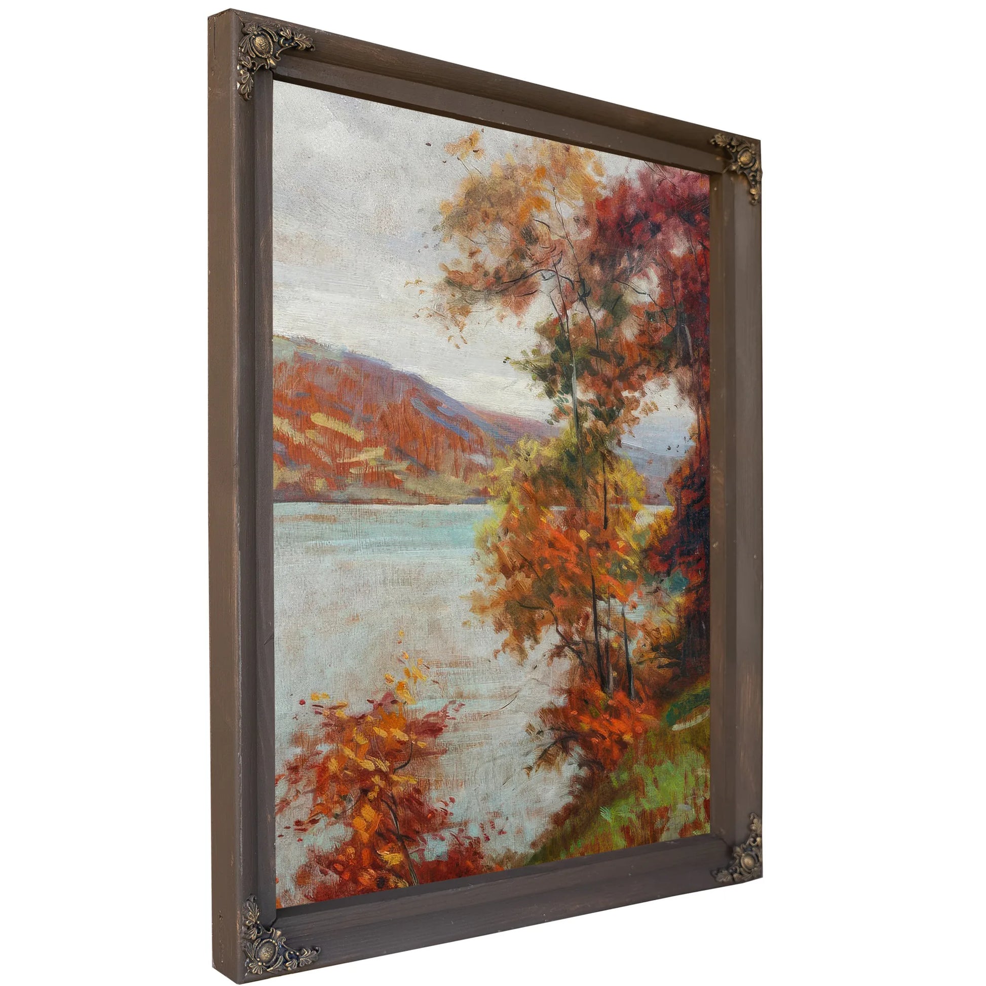 A River Scene By Louis Aston Knight Fine Art Print