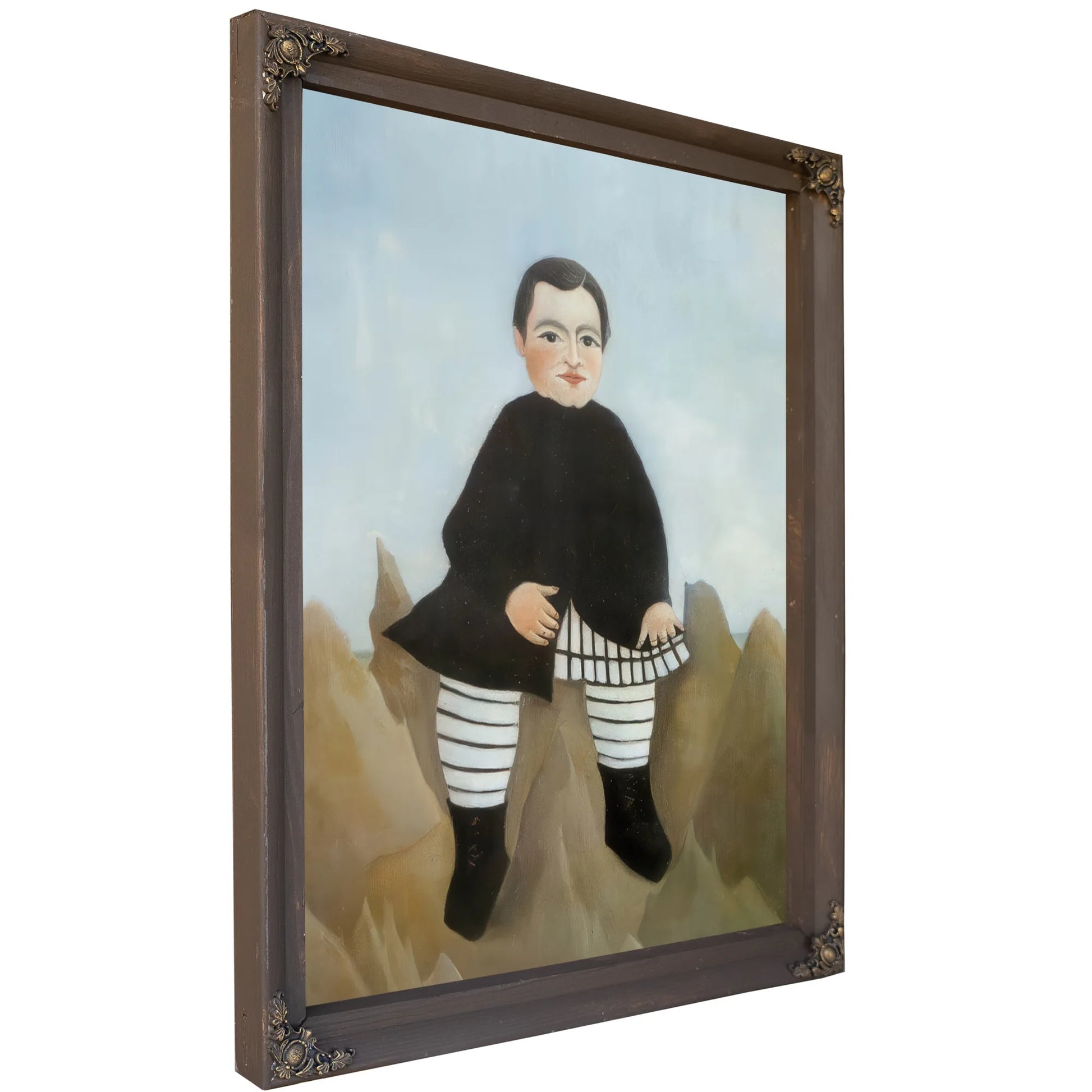 Boy On The Rocks 1895 1897 By Henri Rousseau Fine Art Print