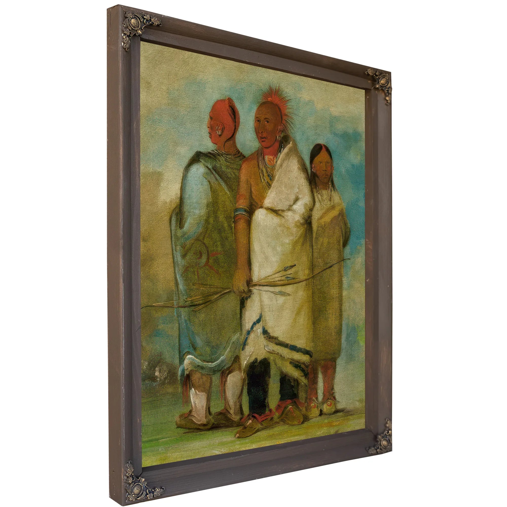 Three Fox Indians By George Catlin Fine Art Print
