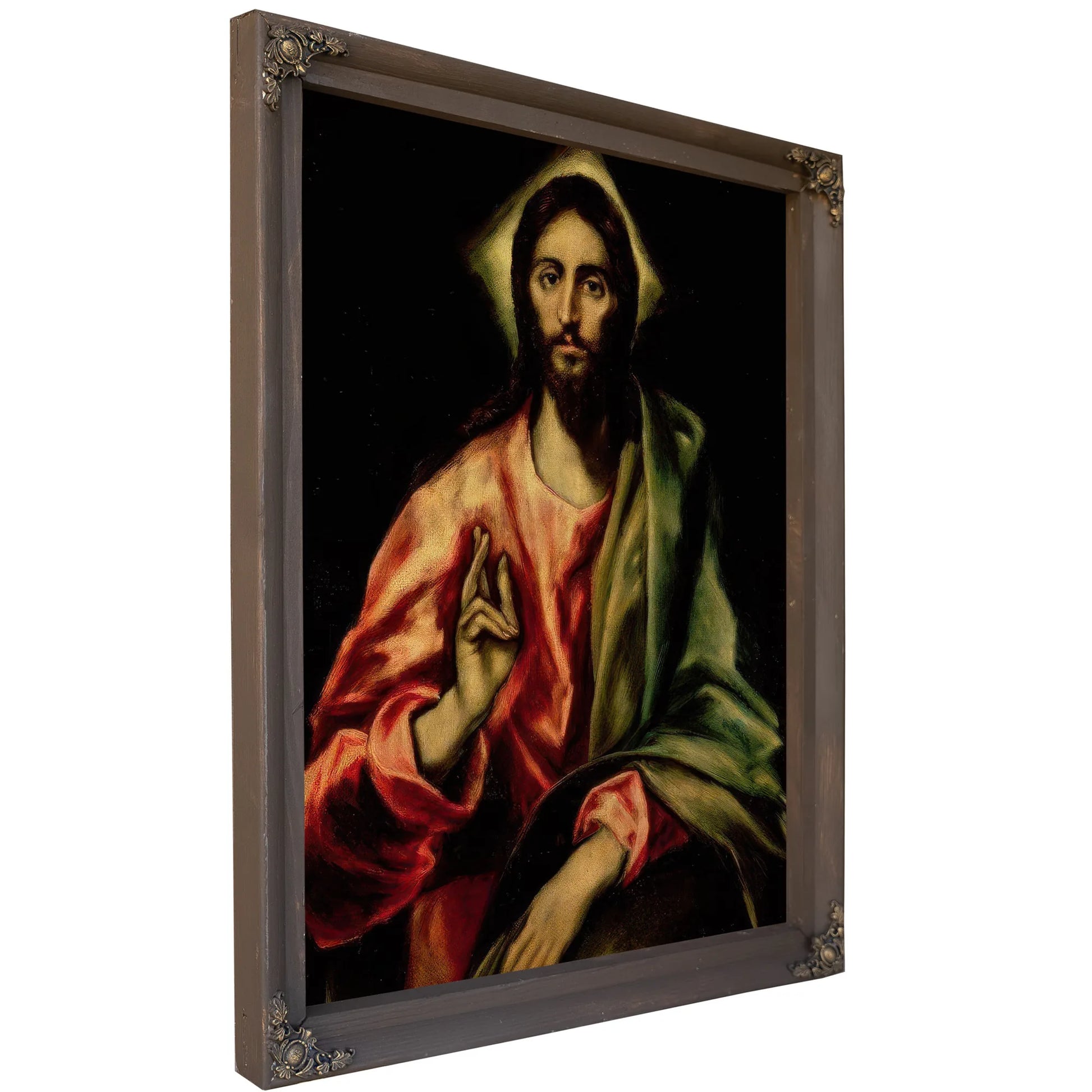 Christ Blessing By El Greco Fine Art Print