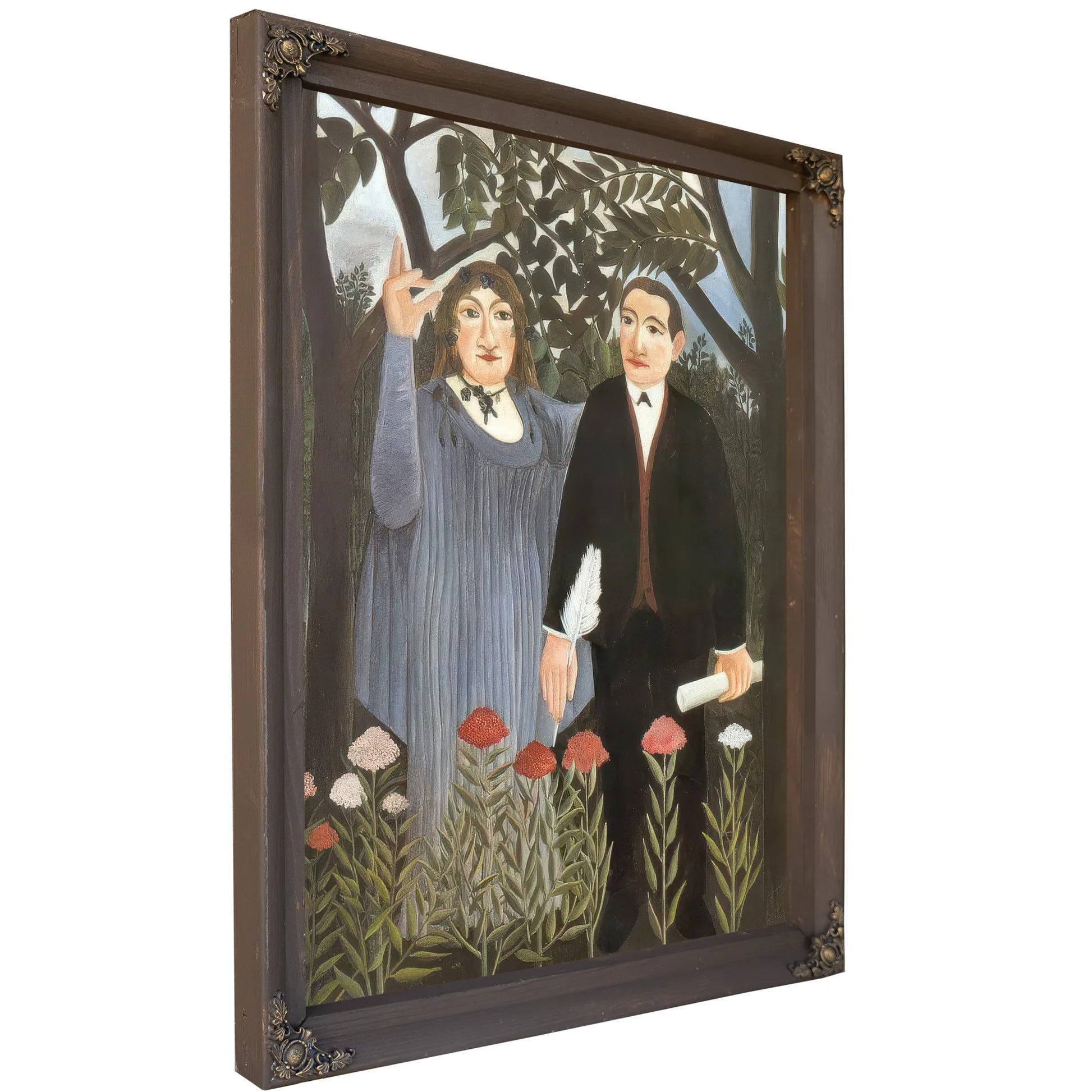He Muse Inspiring The Poet 1909 By Henri Rousseau Fine Art Print