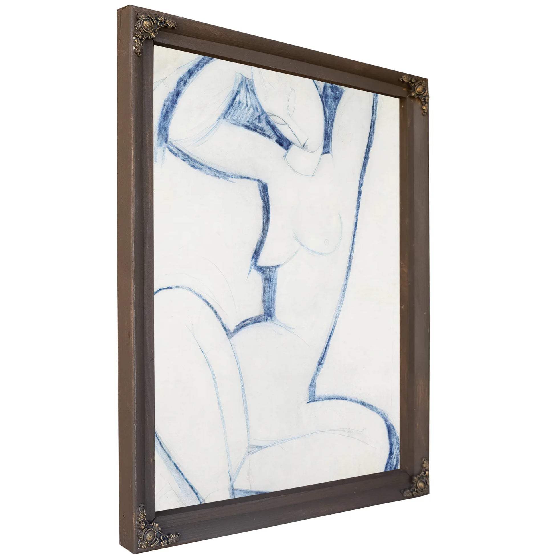 Blue Caryatid Ii By Amedeo Modigliani Fine Art Print